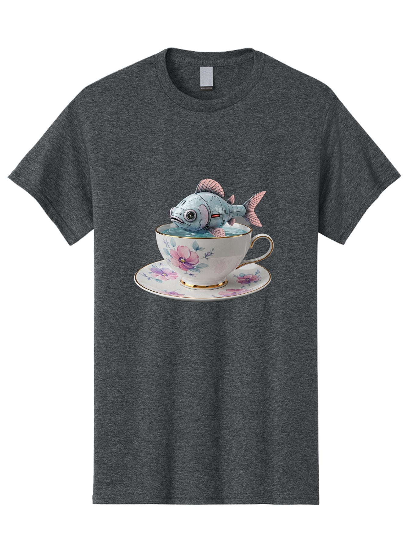 Fish-In-Teacup-3 Men'S Graphic Tee, 100% Cotton, Comfortable Casual Summer Wear, Machine Washable, Vintage Camera, Old Camera, Antique Camera, Black Camera, Classic Photography, Photography Equipment, Nostalgic Device, Film Camera, Camera Art Bak556 8