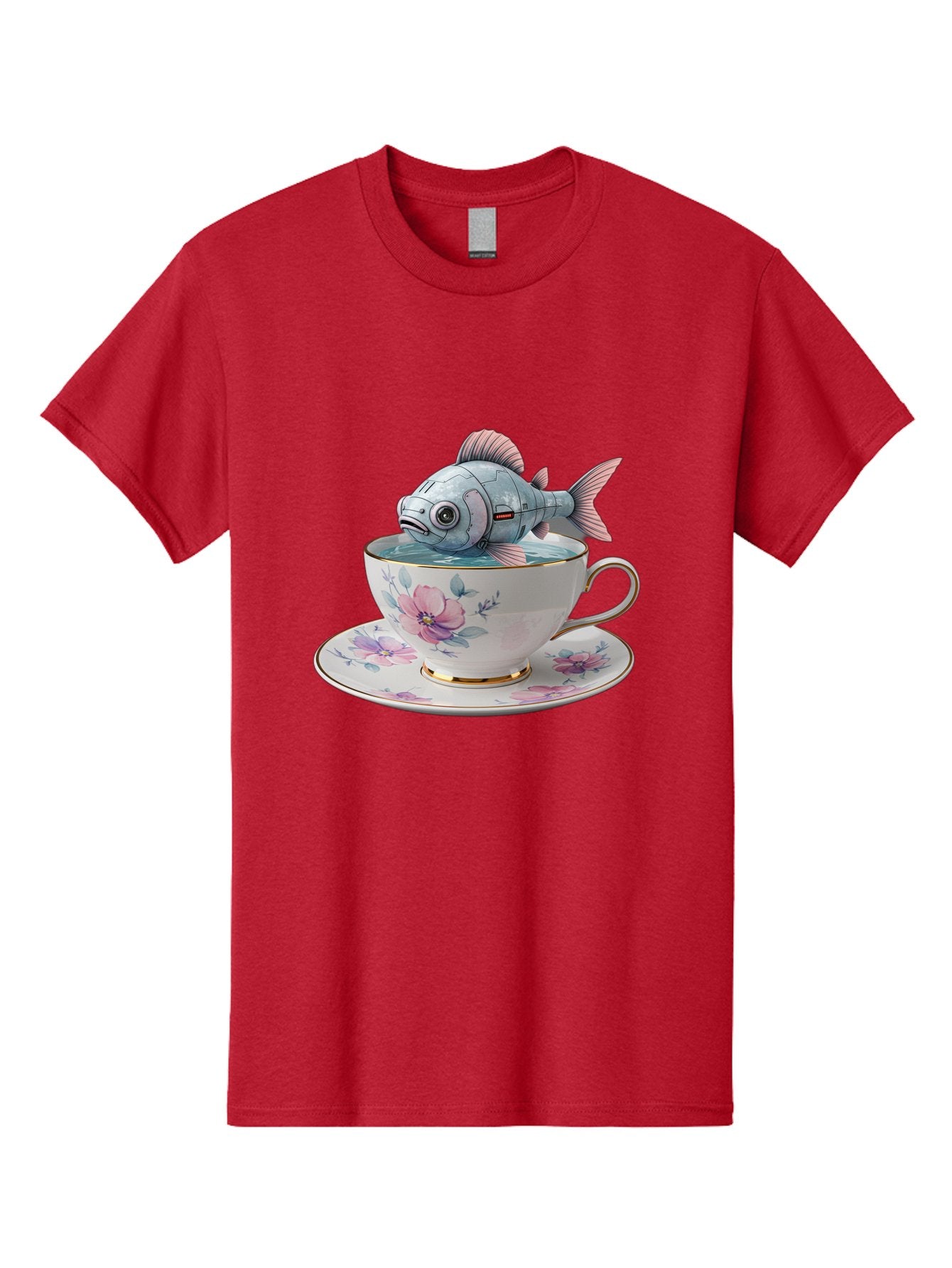 Fish-In-Teacup-3 Men'S Graphic Tee, 100% Cotton, Comfortable Casual Summer Wear, Machine Washable, Vintage Camera, Old Camera, Antique Camera, Black Camera, Classic Photography, Photography Equipment, Nostalgic Device, Film Camera, Camera Art Bak556 11