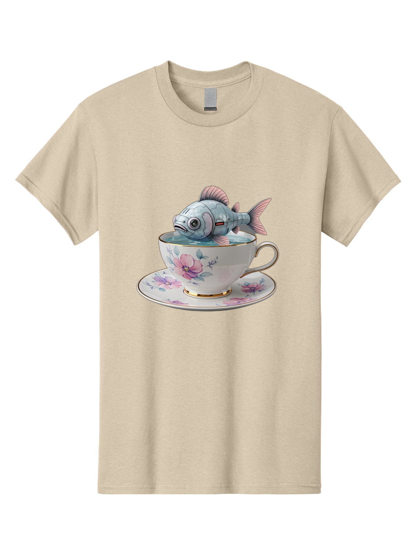 Fish-In-Teacup-3 Men'S Graphic Tee, 100% Cotton, Comfortable Casual Summer Wear, Machine Washable, Vintage Camera, Old Camera, Antique Camera, Black Camera, Classic Photography, Photography Equipment, Nostalgic Device, Film Camera, Camera Art Bak556 13