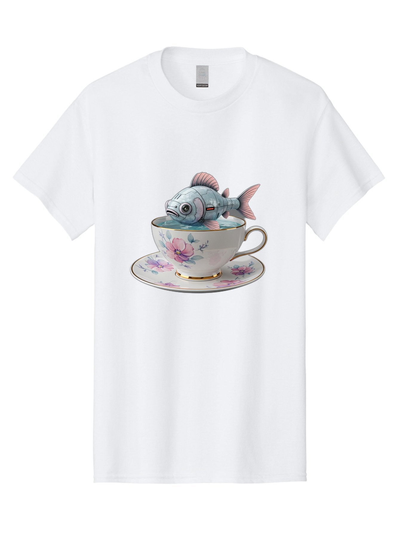 Fish-In-Teacup-3 Men'S Graphic Tee, 100% Cotton, Comfortable Casual Summer Wear, Machine Washable, Vintage Camera, Old Camera, Antique Camera, Black Camera, Classic Photography, Photography Equipment, Nostalgic Device, Film Camera, Camera Art Bak556 7