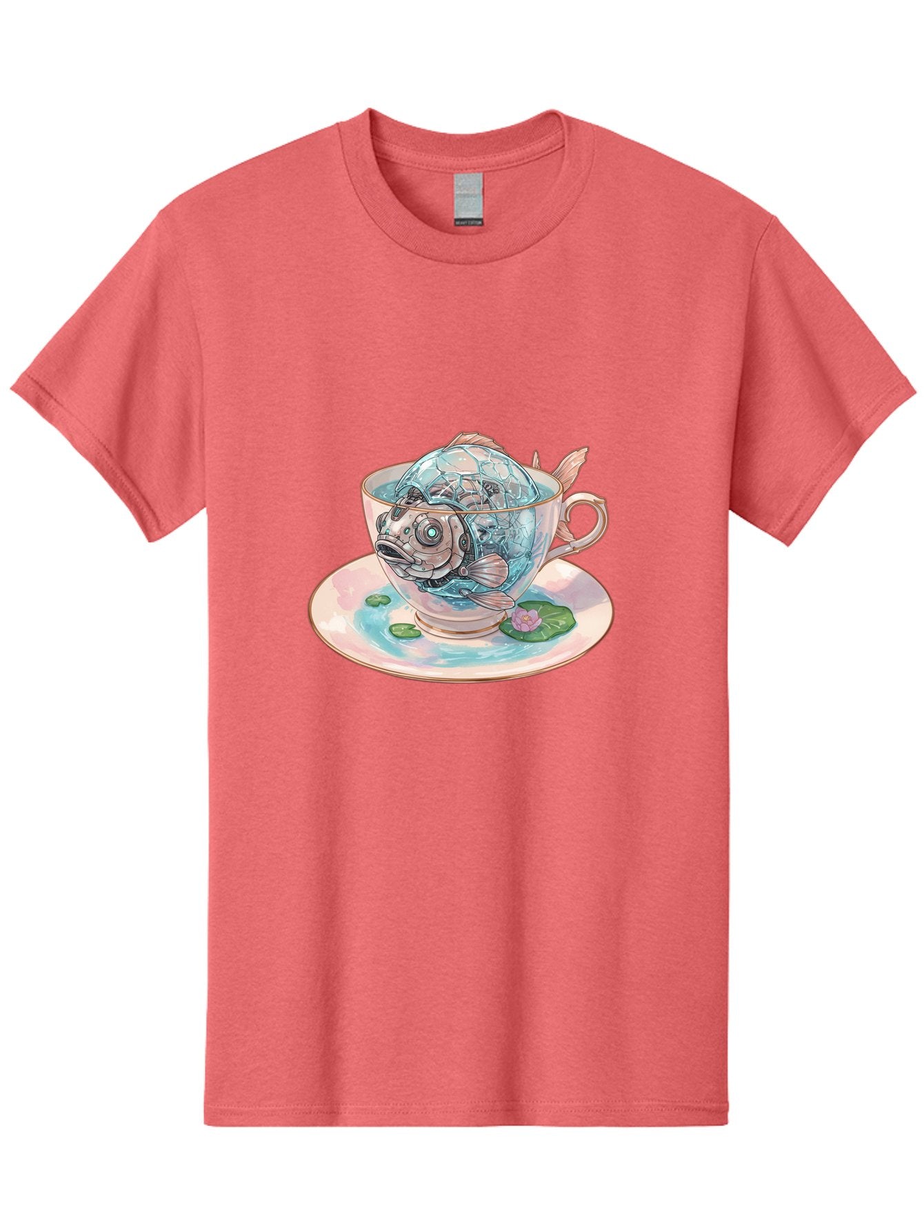 Fish-In-Teacup-4 Men'S Graphic Tee, 100% Cotton, Comfortable Casual Summer Wear, Machine Washable, Vintage Camera, Old Camera, Antique Camera, Black Camera, Classic Photography, Photography Equipment, Nostalgic Device, Film Camera, Camera Art Bak557 4