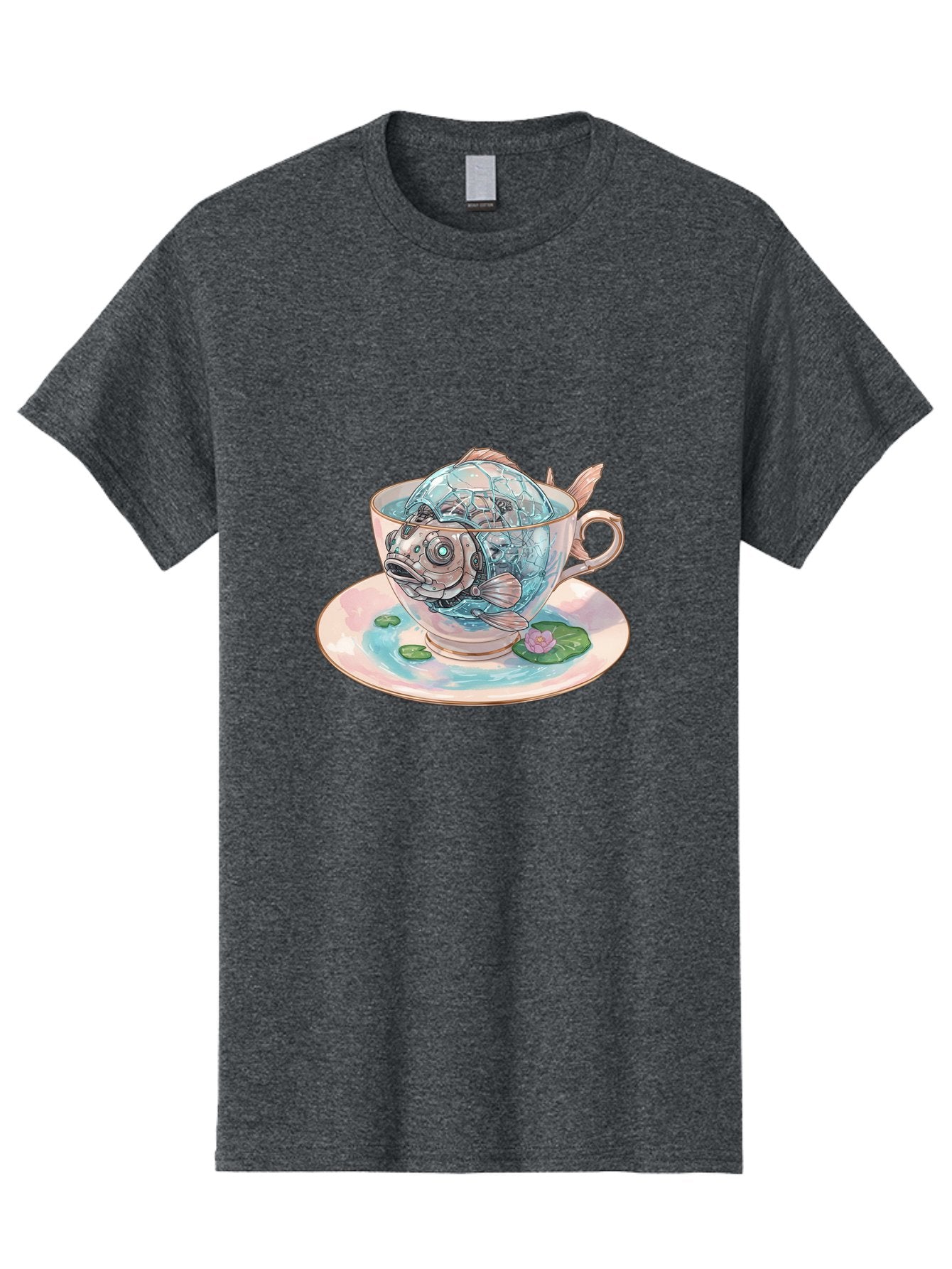Fish-In-Teacup-4 Men'S Graphic Tee, 100% Cotton, Comfortable Casual Summer Wear, Machine Washable, Vintage Camera, Old Camera, Antique Camera, Black Camera, Classic Photography, Photography Equipment, Nostalgic Device, Film Camera, Camera Art Bak557