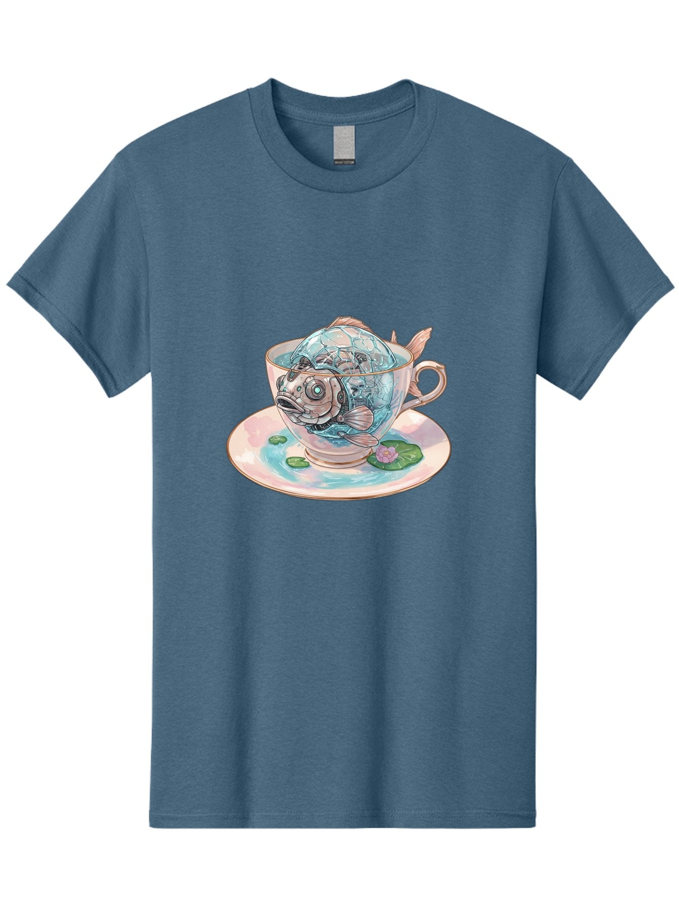 Fish-In-Teacup-4 Men'S Graphic Tee, 100% Cotton, Comfortable Casual Summer Wear, Machine Washable, Vintage Camera, Old Camera, Antique Camera, Black Camera, Classic Photography, Photography Equipment, Nostalgic Device, Film Camera, Camera Art Bak557 8
