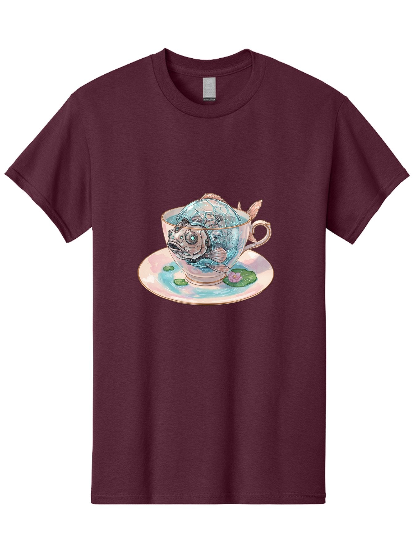 Fish-In-Teacup-4 Men'S Graphic Tee, 100% Cotton, Comfortable Casual Summer Wear, Machine Washable, Vintage Camera, Old Camera, Antique Camera, Black Camera, Classic Photography, Photography Equipment, Nostalgic Device, Film Camera, Camera Art Bak557 15