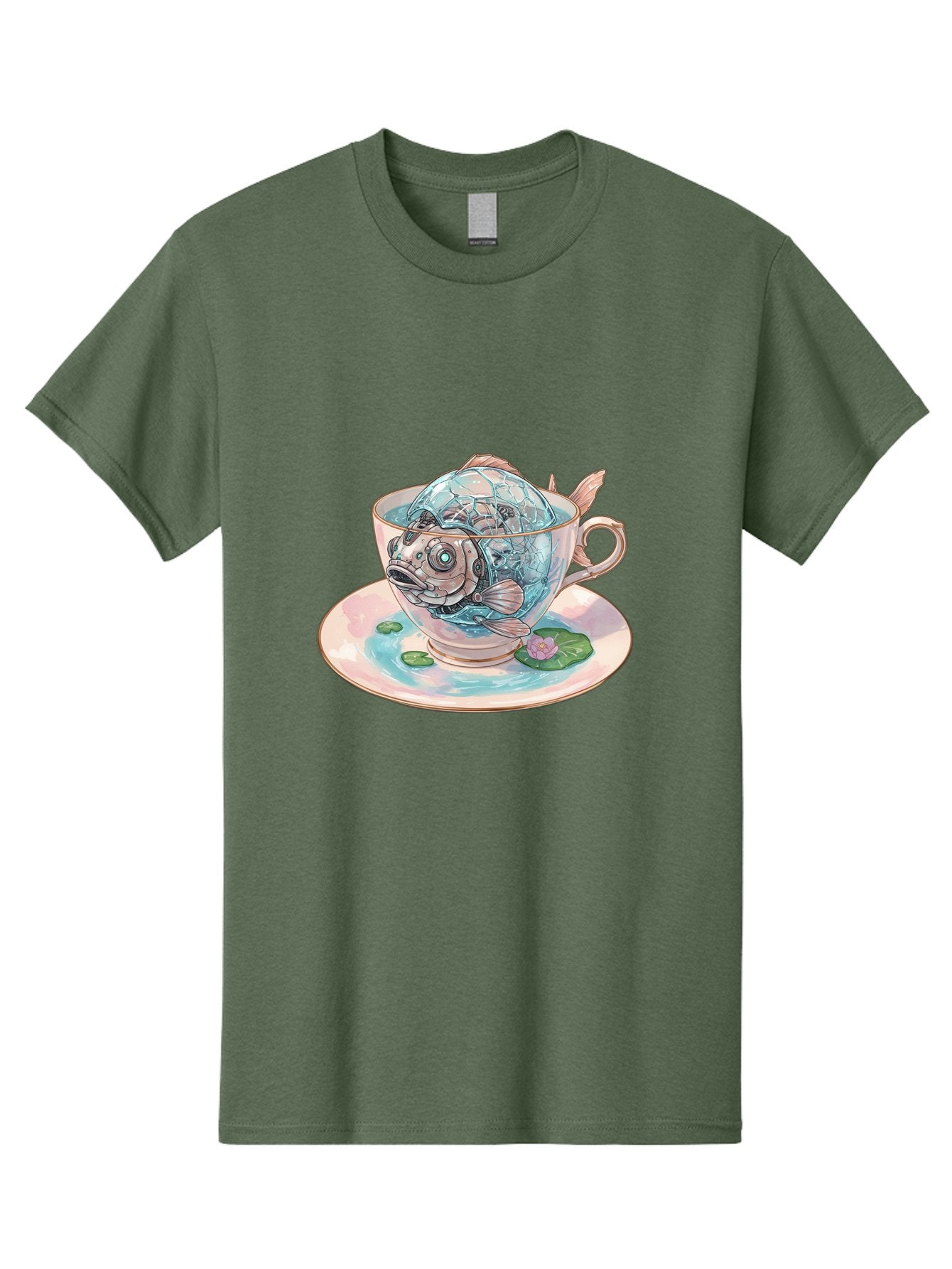 Fish-In-Teacup-4 Men'S Graphic Tee, 100% Cotton, Comfortable Casual Summer Wear, Machine Washable, Vintage Camera, Old Camera, Antique Camera, Black Camera, Classic Photography, Photography Equipment, Nostalgic Device, Film Camera, Camera Art Bak557 9