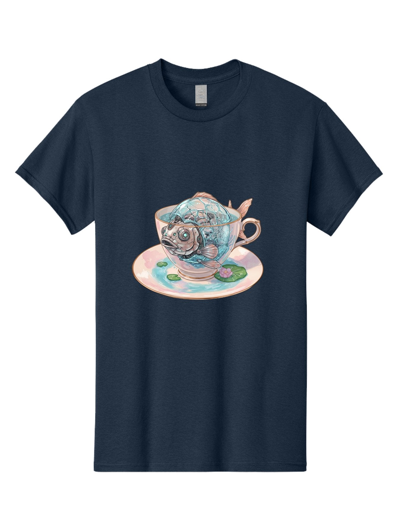 Fish-In-Teacup-4 Men'S Graphic Tee, 100% Cotton, Comfortable Casual Summer Wear, Machine Washable, Vintage Camera, Old Camera, Antique Camera, Black Camera, Classic Photography, Photography Equipment, Nostalgic Device, Film Camera, Camera Art Bak557 11