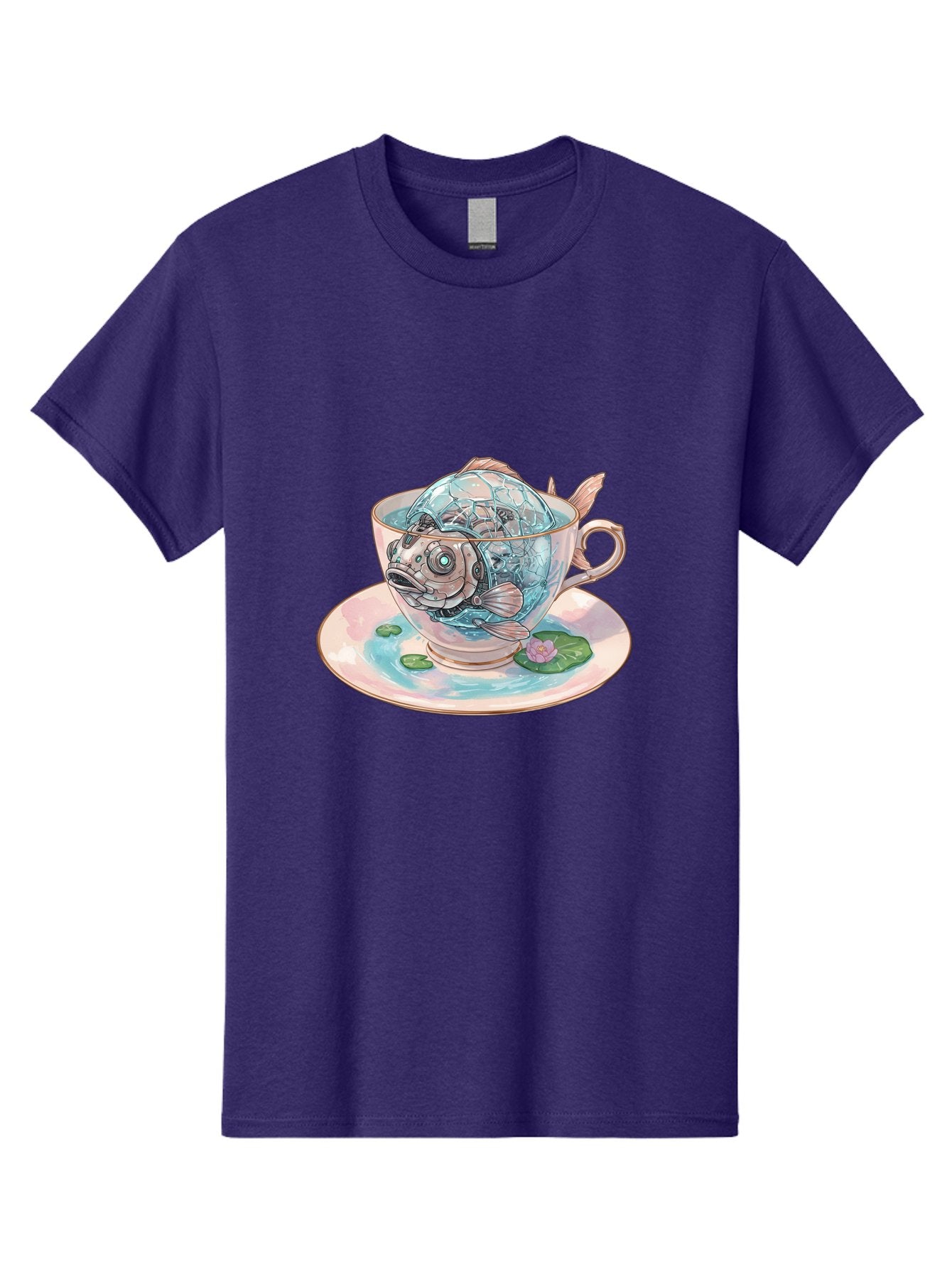 Fish-In-Teacup-4 Men'S Graphic Tee, 100% Cotton, Comfortable Casual Summer Wear, Machine Washable, Vintage Camera, Old Camera, Antique Camera, Black Camera, Classic Photography, Photography Equipment, Nostalgic Device, Film Camera, Camera Art Bak557