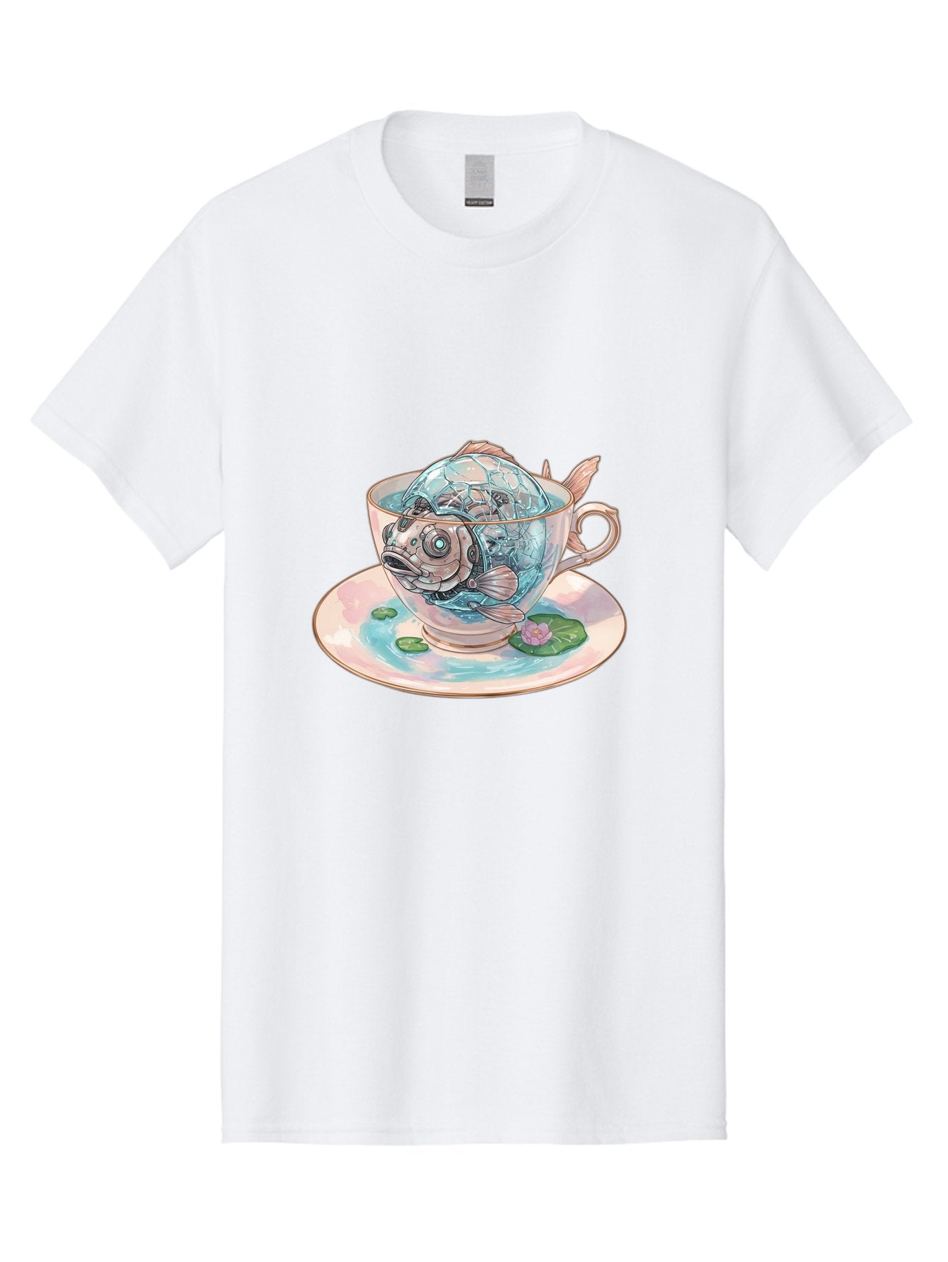 Fish-In-Teacup-4 Men'S Graphic Tee, 100% Cotton, Comfortable Casual Summer Wear, Machine Washable, Vintage Camera, Old Camera, Antique Camera, Black Camera, Classic Photography, Photography Equipment, Nostalgic Device, Film Camera, Camera Art Bak557 7