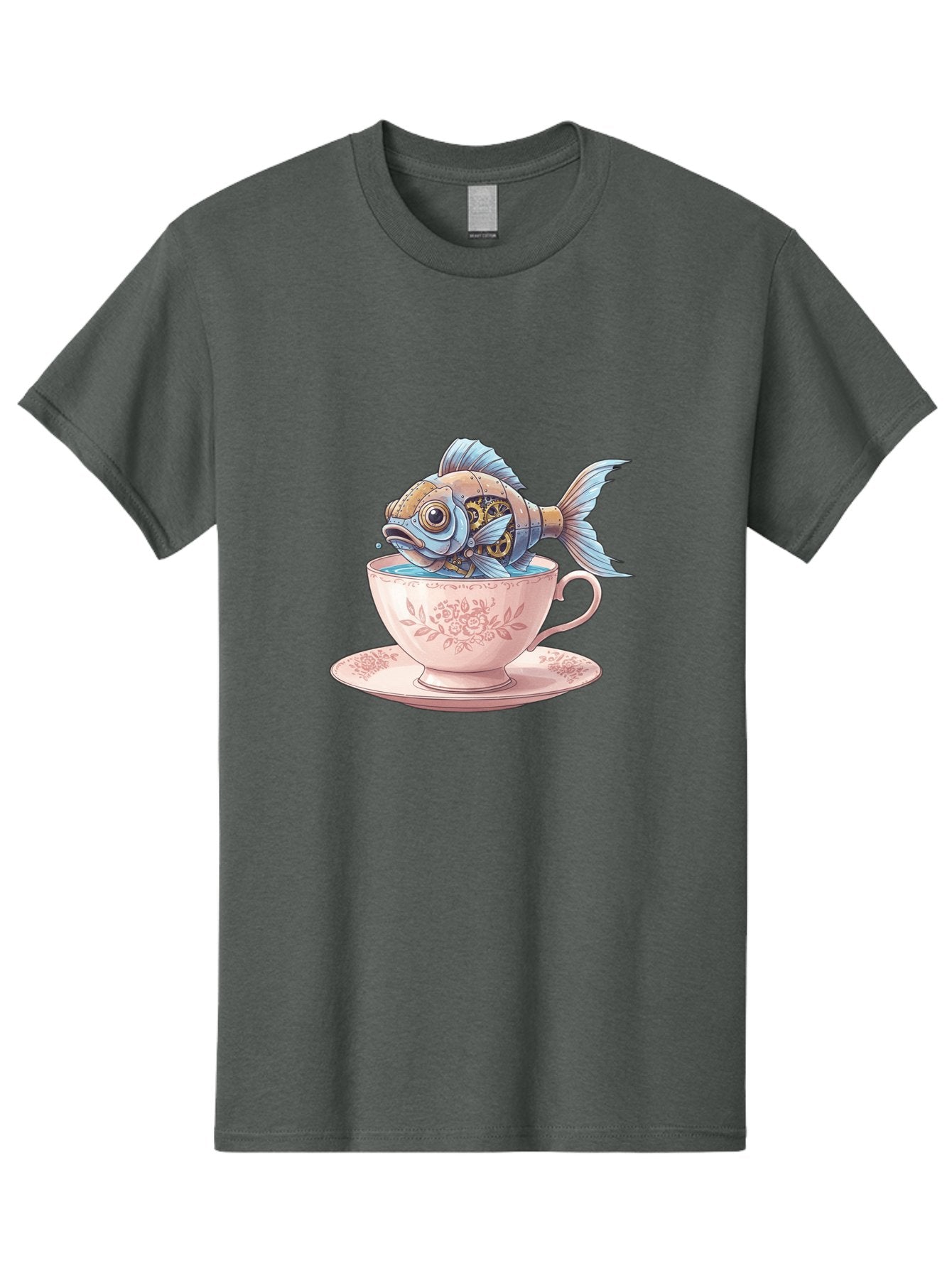 Fish-In-Teacup Men'S Graphic Tee, 100% Cotton, Comfortable Casual Summer Wear, Machine Washable, Vintage Camera, Old Camera, Antique Camera, Black Camera, Classic Photography, Photography Equipment, Nostalgic Device, Film Camera, Camera Art Bak558