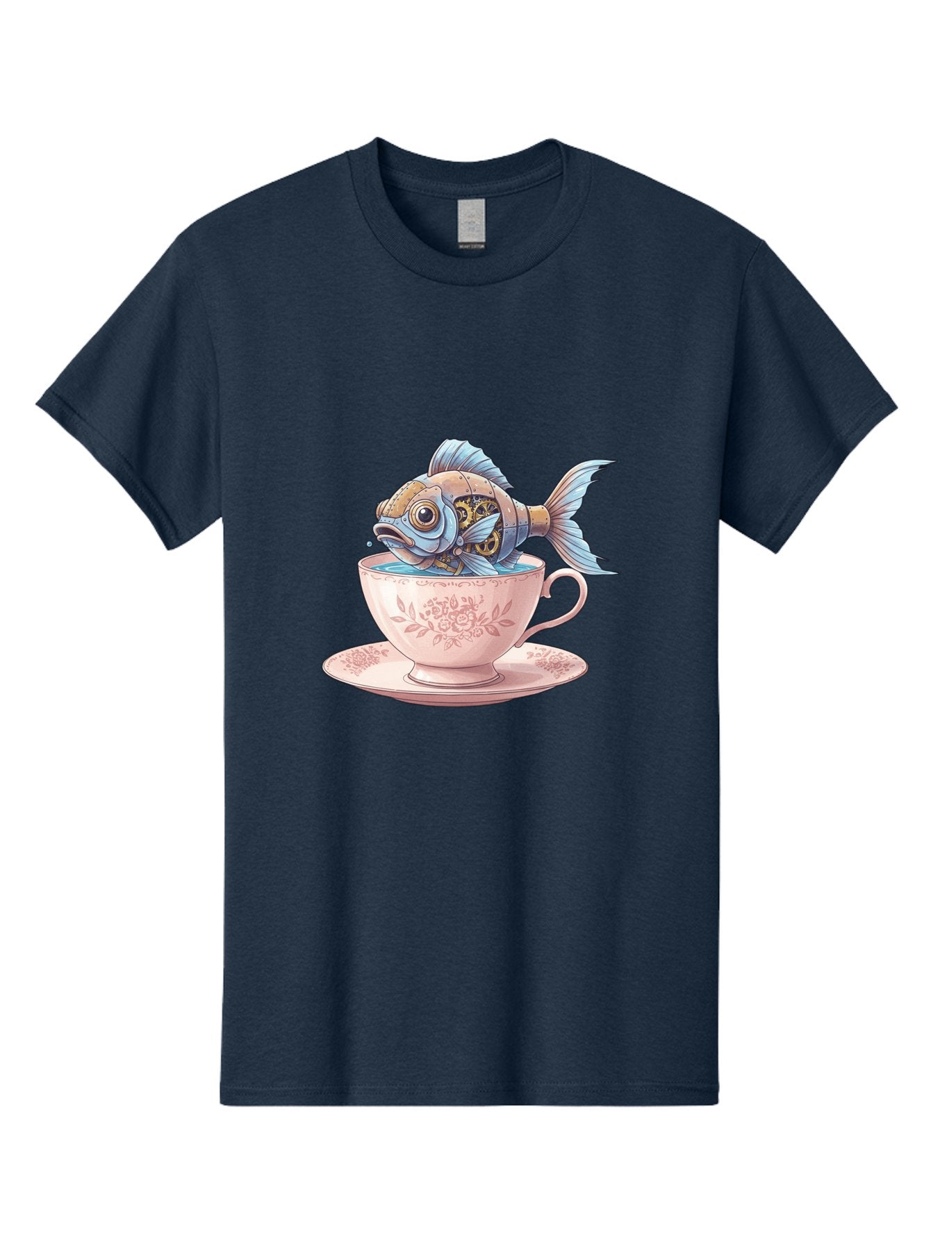 Fish-In-Teacup Men'S Graphic Tee, 100% Cotton, Comfortable Casual Summer Wear, Machine Washable, Vintage Camera, Old Camera, Antique Camera, Black Camera, Classic Photography, Photography Equipment, Nostalgic Device, Film Camera, Camera Art Bak558 4