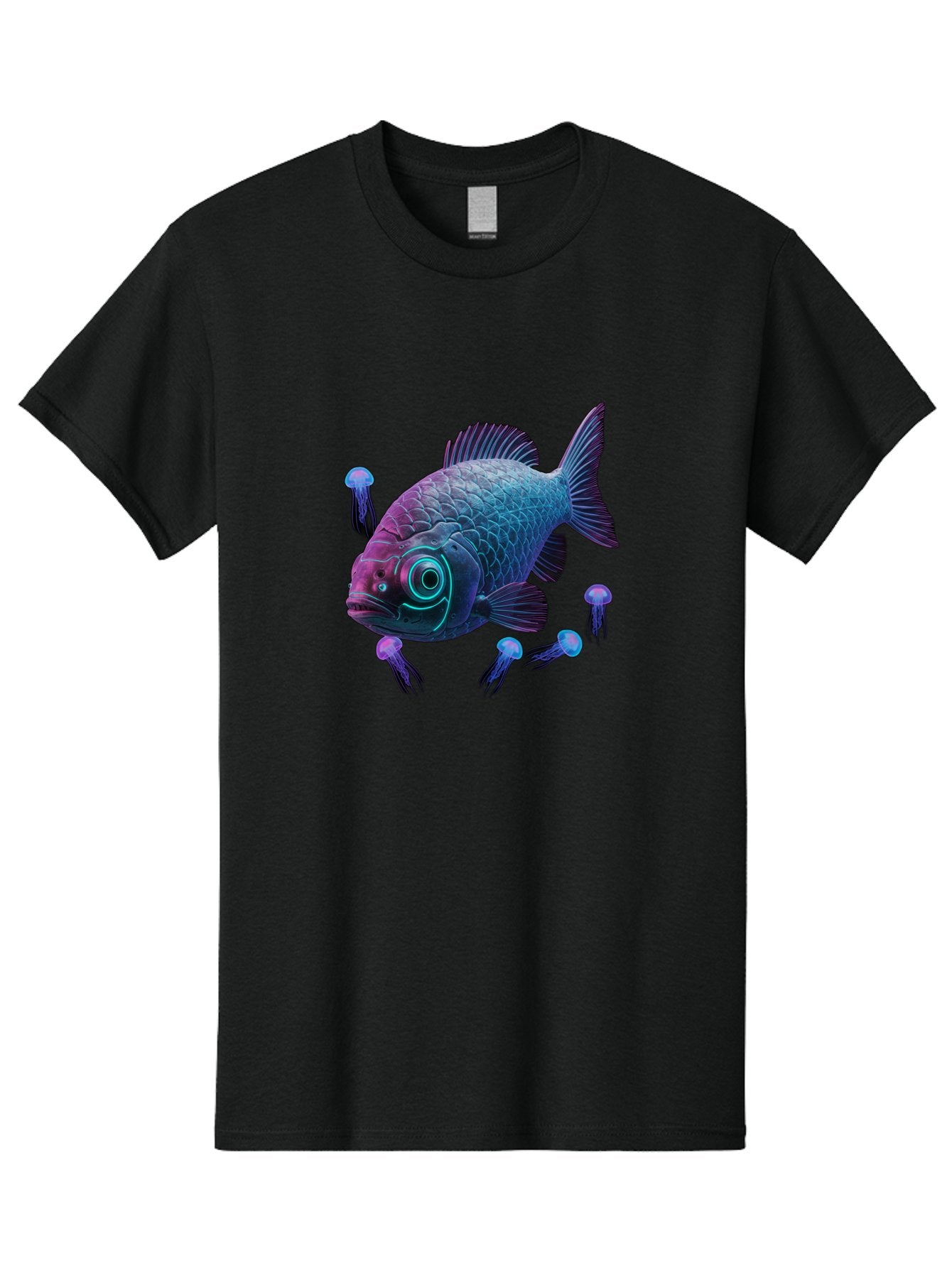 Fish-With-Jellyfish Men'S Graphic Tee, 100% Cotton, Comfortable Casual Summer Wear, Machine Washable, Vintage Camera, Old Camera, Antique Camera, Black Camera, Classic Photography, Photography Equipment, Nostalgic Device, Film Camera, Bak561 13
