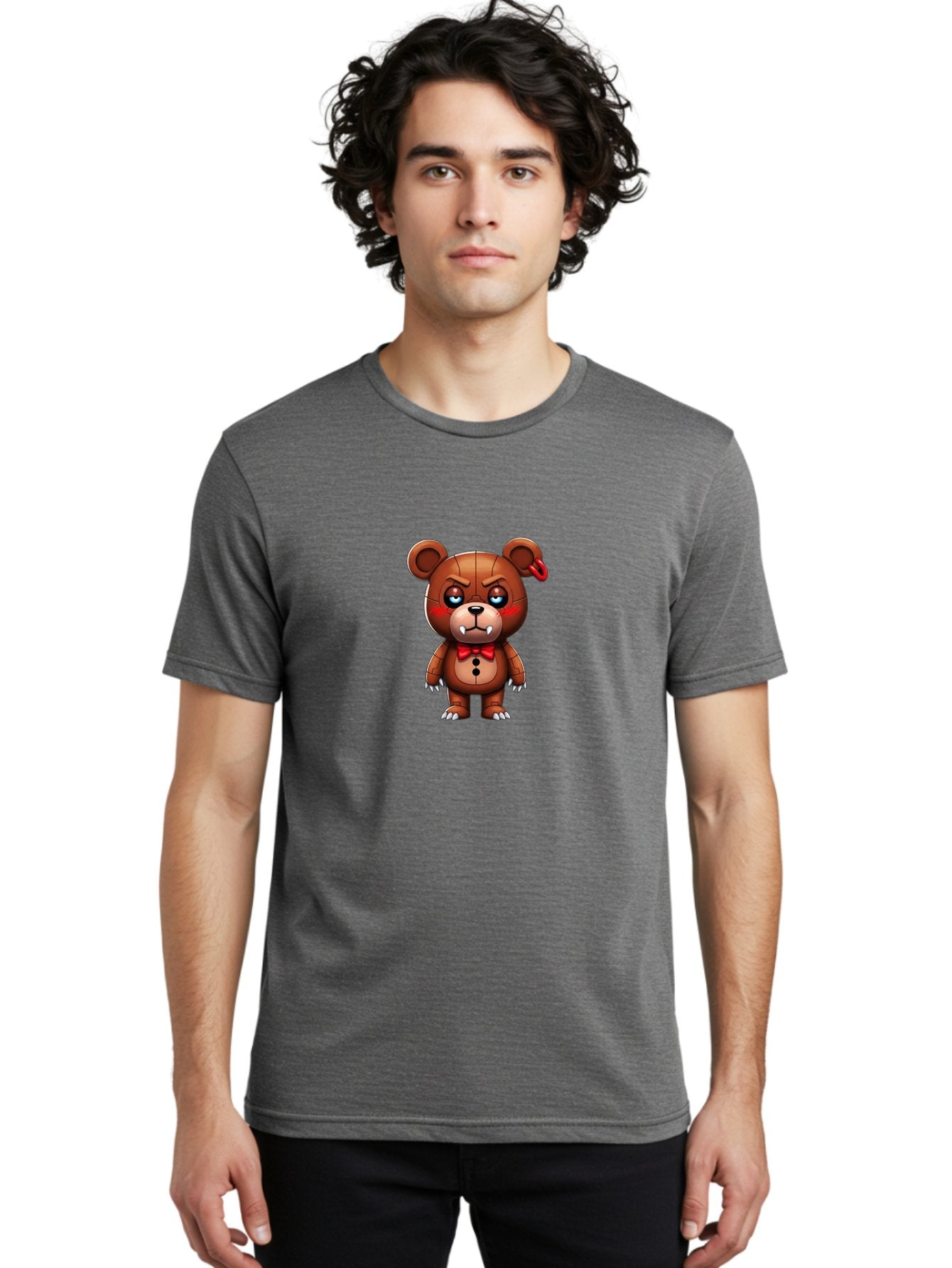 Five-Nights-At-Freddy-S-Bear Men'S Graphic Tee, 100% Cotton, Comfortable Casual Summer Wear, Machine Washable, Vintage Camera, Old Camera, Antique Camera, Black Camera, Classic Photography, Photography Equipment, Nostalgic Device, Film Camera, Bak562 17