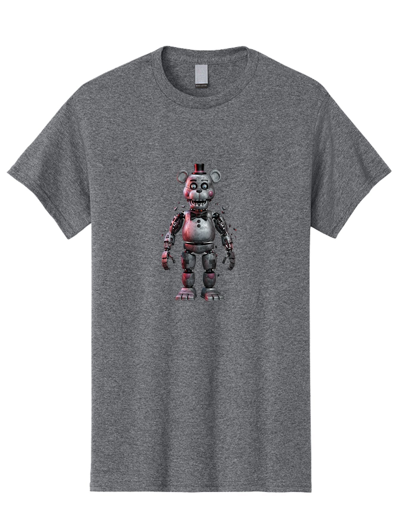 Five-Nights-At-Freddy-S-Character Men'S Graphic Tee, 100% Cotton, Comfortable Casual Summer Wear, Machine Washable, Vintage Camera, Old Camera, Antique Camera, Black Camera, Classic Photography, Photography Equipment, Nostalgic Device, Bak563
