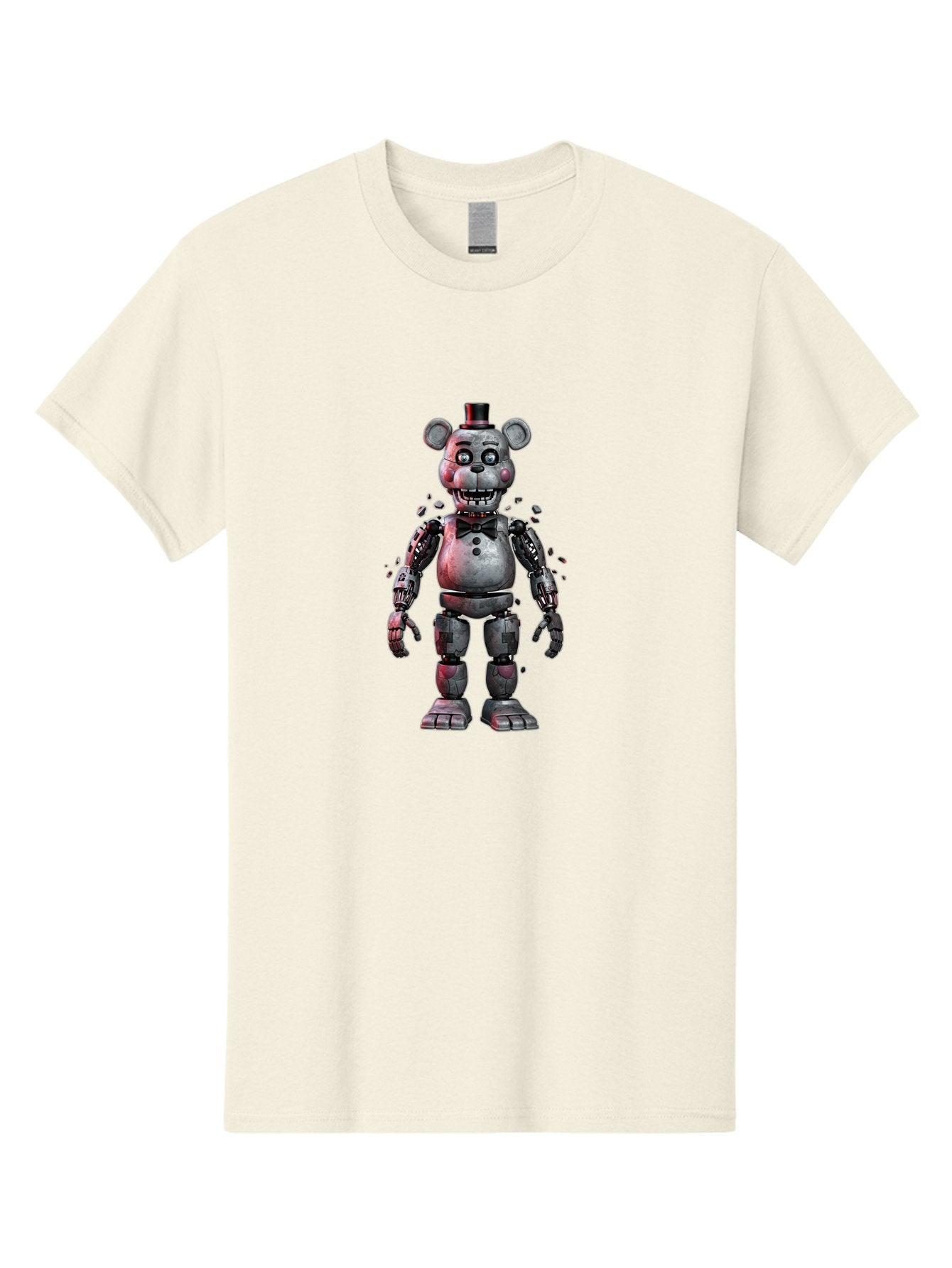 Five-Nights-At-Freddy-S-Character Men'S Graphic Tee, 100% Cotton, Comfortable Casual Summer Wear, Machine Washable, Vintage Camera, Old Camera, Antique Camera, Black Camera, Classic Photography, Photography Equipment, Nostalgic Device, Bak563