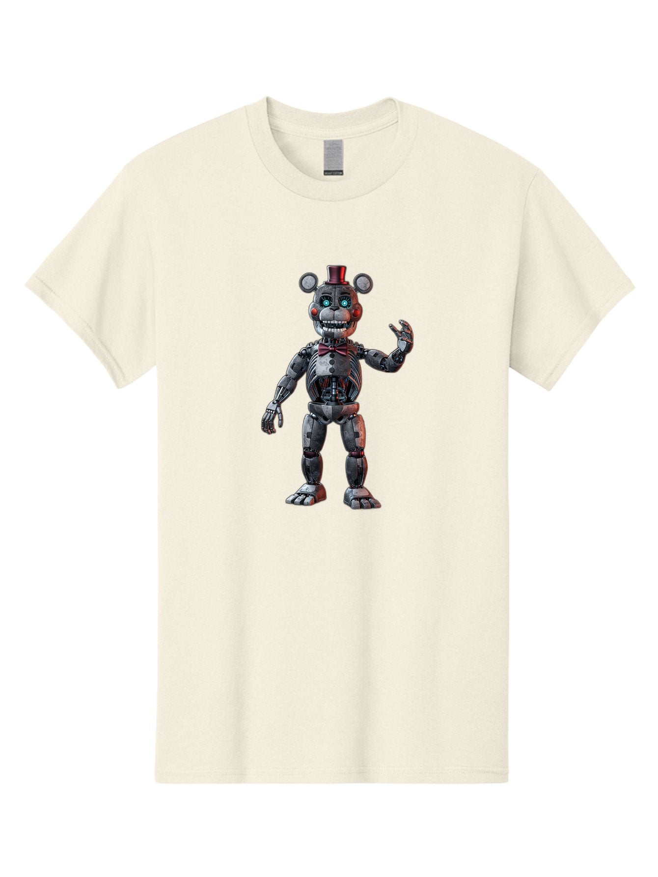 Five-Nights-At-Freddy-S-Endoskeleton Men'S Graphic Tee, 100% Cotton, Comfortable Casual Summer Wear, Machine Washable, Vintage Camera, Old Camera, Antique Camera, Black Camera, Classic Photography, Photography Equipment, Nostalgic Device, Bak564 12