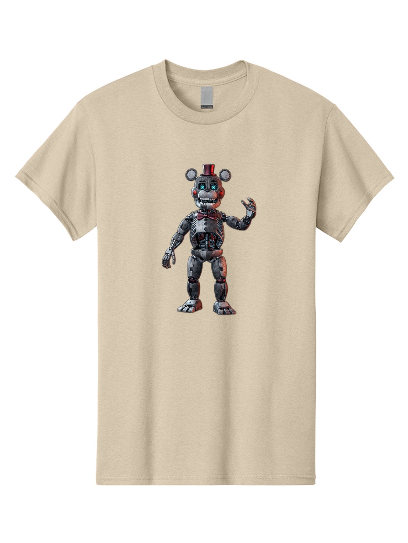 Five-Nights-At-Freddy-S-Endoskeleton Men'S Graphic Tee, 100% Cotton, Comfortable Casual Summer Wear, Machine Washable, Vintage Camera, Old Camera, Antique Camera, Black Camera, Classic Photography, Photography Equipment, Nostalgic Device, Bak564 10