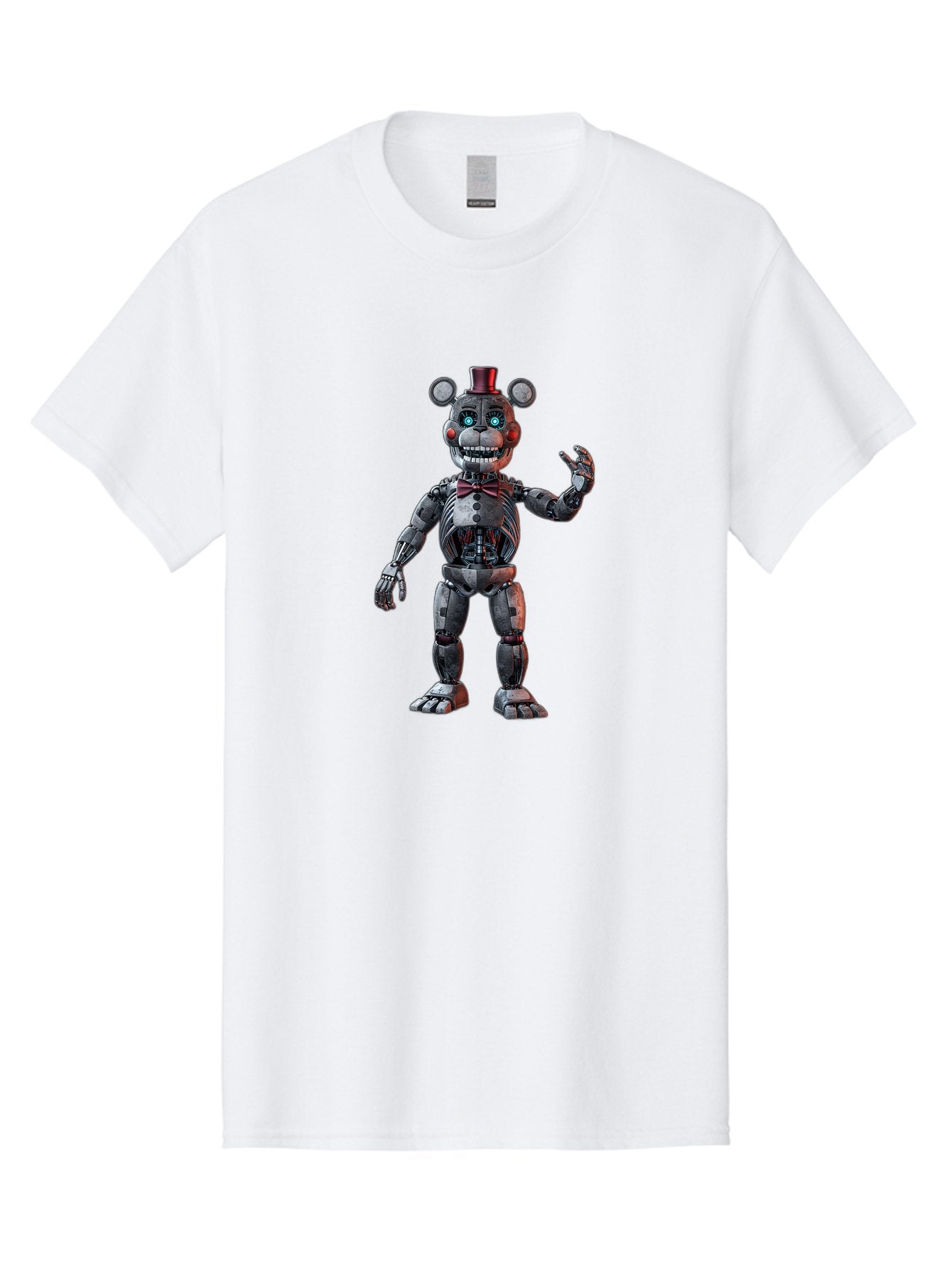 Five-Nights-At-Freddy-S-Endoskeleton Men'S Graphic Tee, 100% Cotton, Comfortable Casual Summer Wear, Machine Washable, Vintage Camera, Old Camera, Antique Camera, Black Camera, Classic Photography, Photography Equipment, Nostalgic Device, Bak564 8