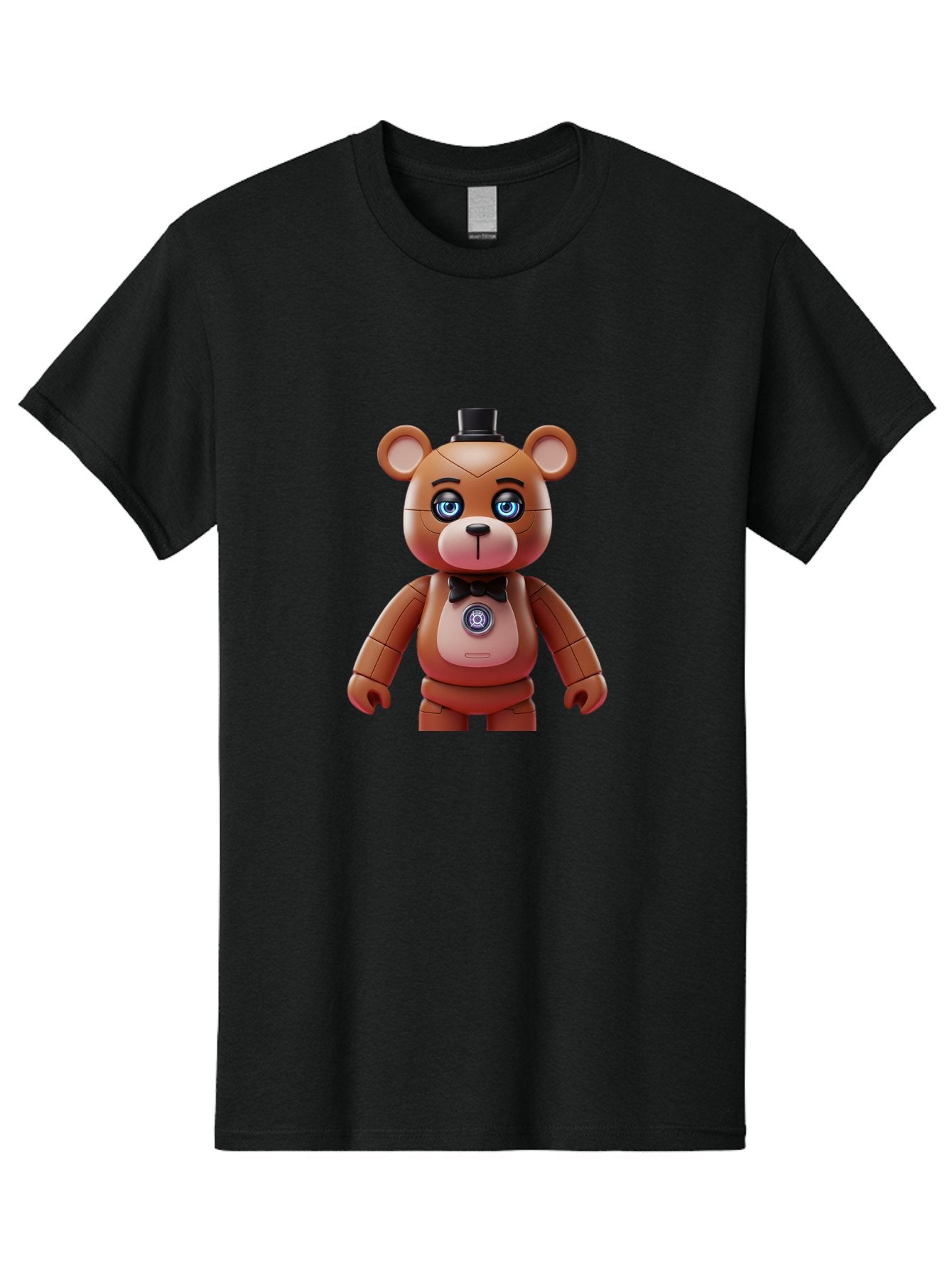 Five-Nights-At-Freddy-S-Teddy-Bear Men'S Graphic Tee, 100% Cotton, Comfortable Casual Summer Wear, Machine Washable, Vintage Camera, Old Camera, Antique Camera, Black Camera, Classic Photography, Photography Equipment, Nostalgic Device, Bak568 15