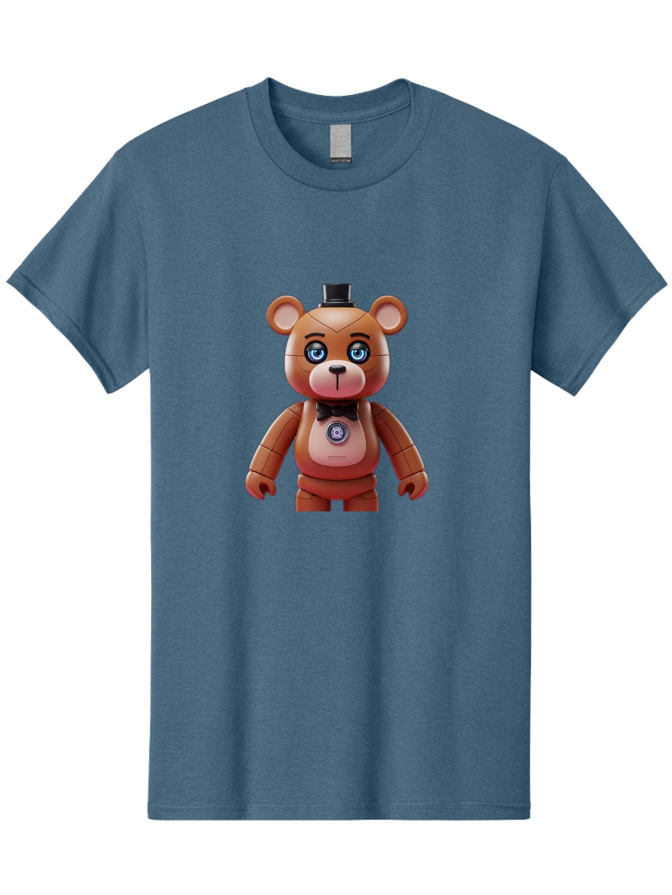 Five-Nights-At-Freddy-S-Teddy-Bear Men'S Graphic Tee, 100% Cotton, Comfortable Casual Summer Wear, Machine Washable, Vintage Camera, Old Camera, Antique Camera, Black Camera, Classic Photography, Photography Equipment, Nostalgic Device, Bak568 4