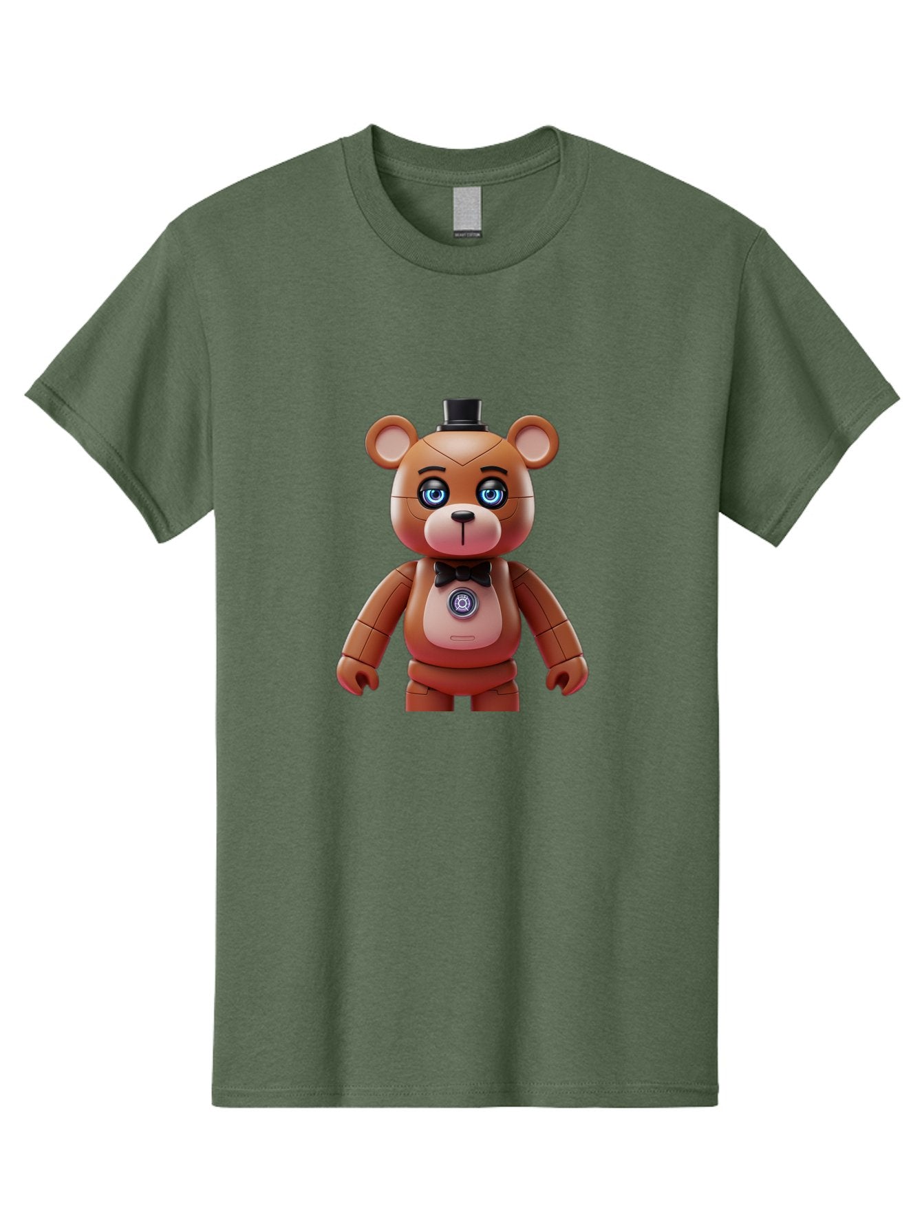 Five-Nights-At-Freddy-S-Teddy-Bear Men'S Graphic Tee, 100% Cotton, Comfortable Casual Summer Wear, Machine Washable, Vintage Camera, Old Camera, Antique Camera, Black Camera, Classic Photography, Photography Equipment, Nostalgic Device, Bak568 6