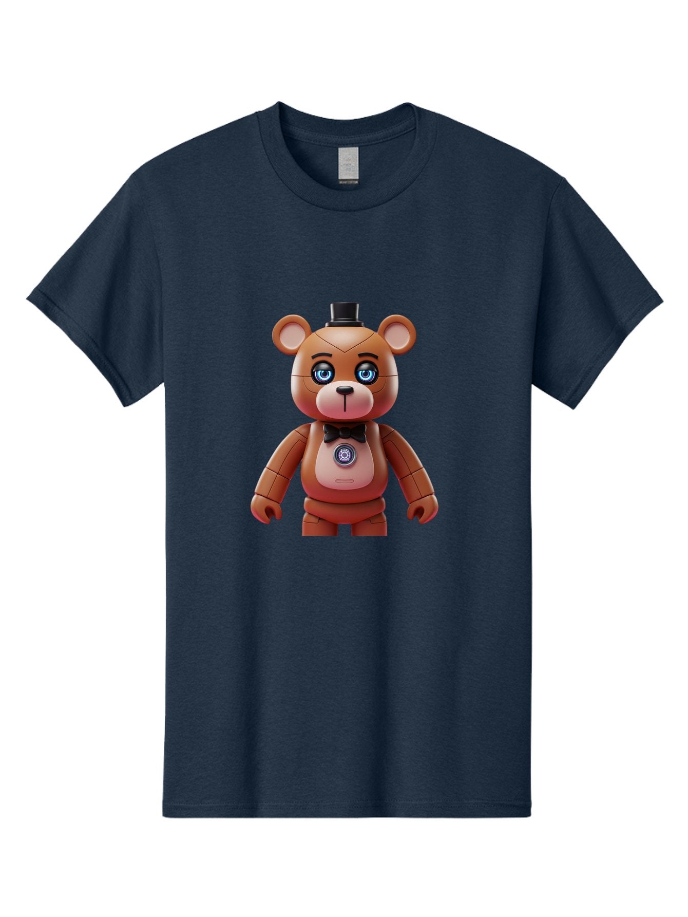 Five-Nights-At-Freddy-S-Teddy-Bear Men'S Graphic Tee, 100% Cotton, Comfortable Casual Summer Wear, Machine Washable, Vintage Camera, Old Camera, Antique Camera, Black Camera, Classic Photography, Photography Equipment, Nostalgic Device, Bak568 5