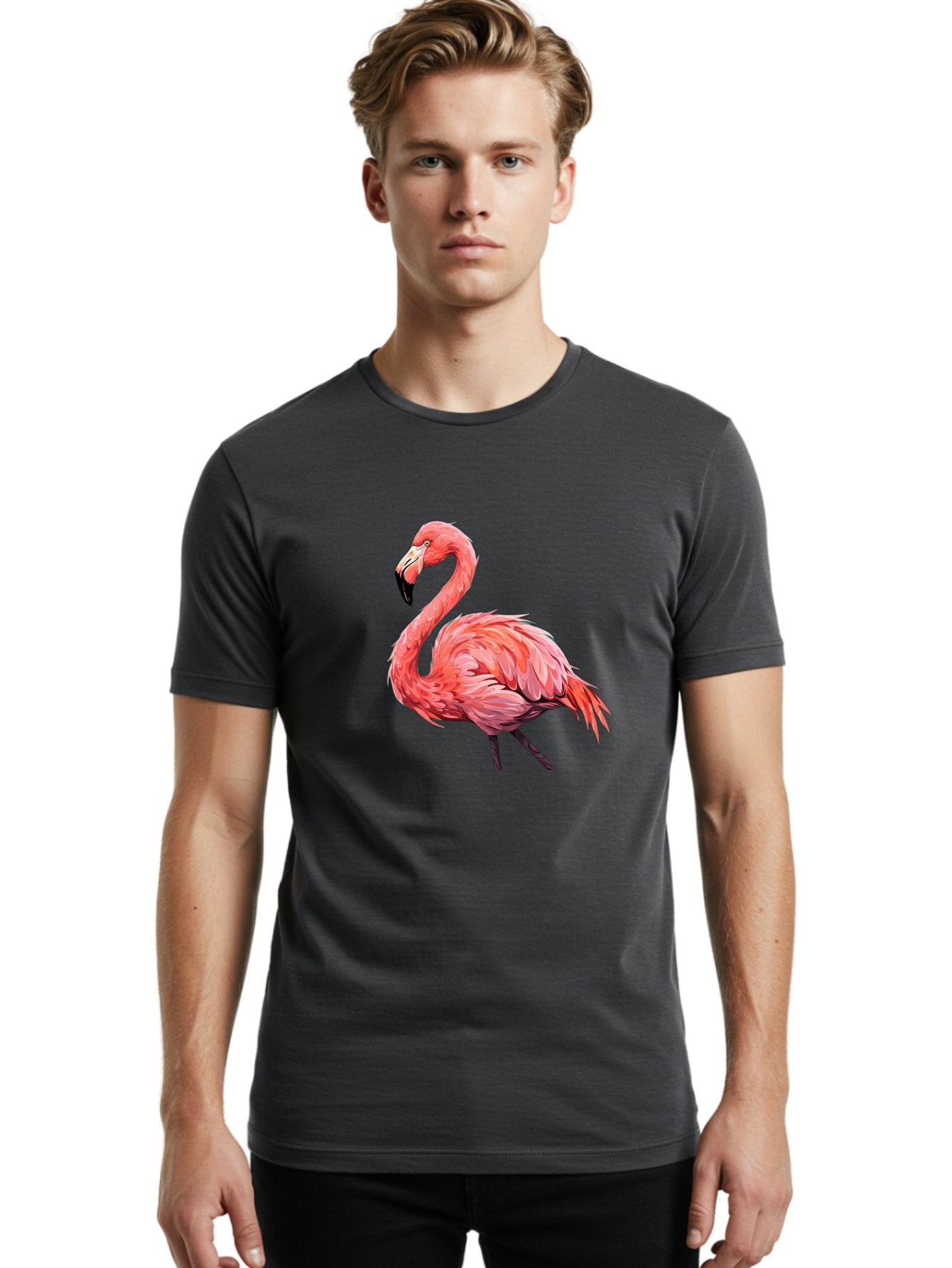 Flamingo-15 Men'S Graphic Tee, 100% Cotton, Comfortable Casual Summer Wear, Machine Washable, Vintage Camera, Old Camera, Antique Camera, Black Camera, Classic Photography, Photography Equipment, Nostalgic Device, Film Camera, Camera Art Bak579 27