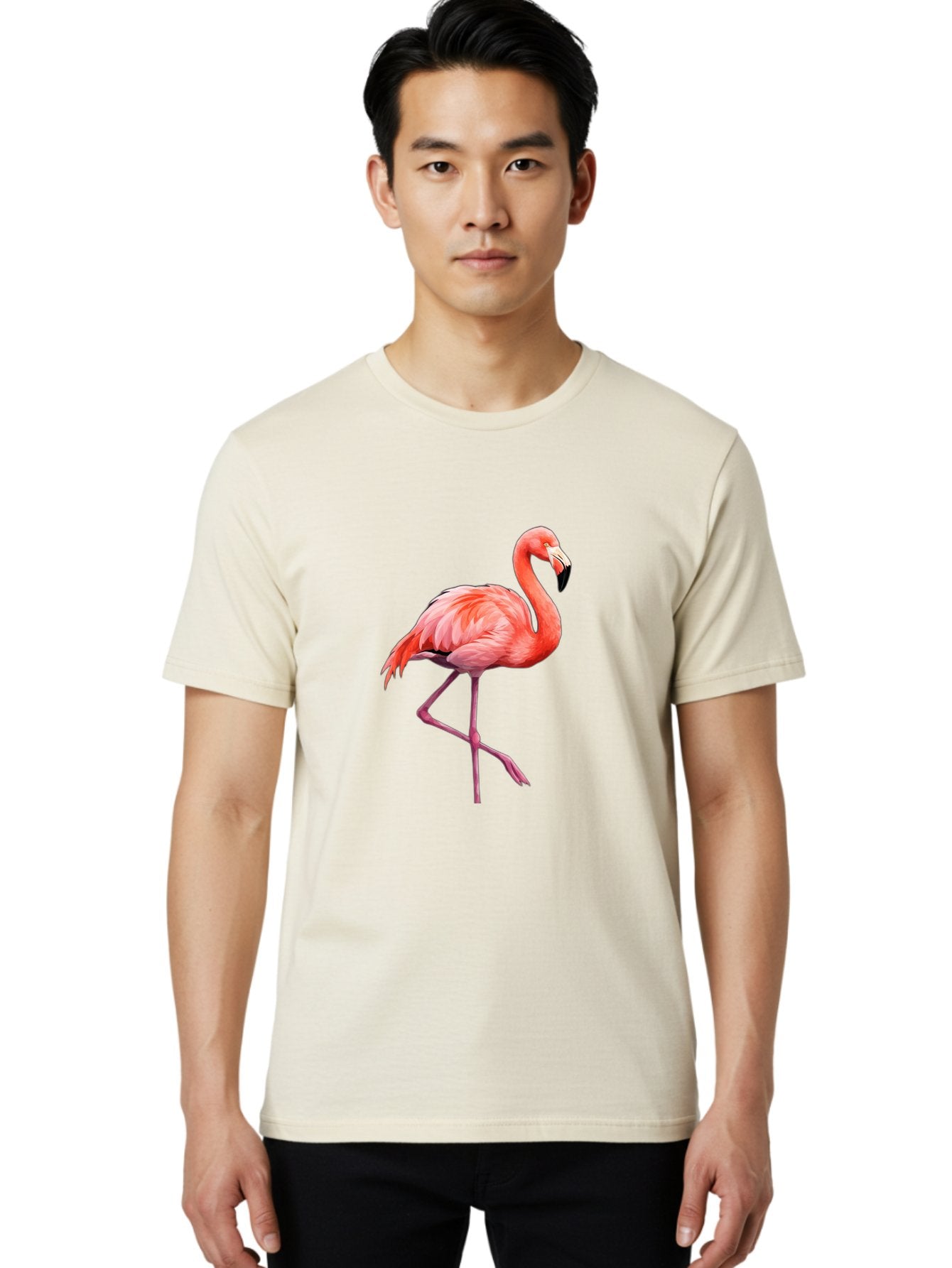 Flamingo-18 Men'S Graphic Tee, 100% Cotton, Comfortable Casual Summer Wear, Machine Washable, Vintage Camera, Old Camera, Antique Camera, Black Camera, Classic Photography, Photography Equipment, Nostalgic Device, Film Camera, Camera Art Bak582 30