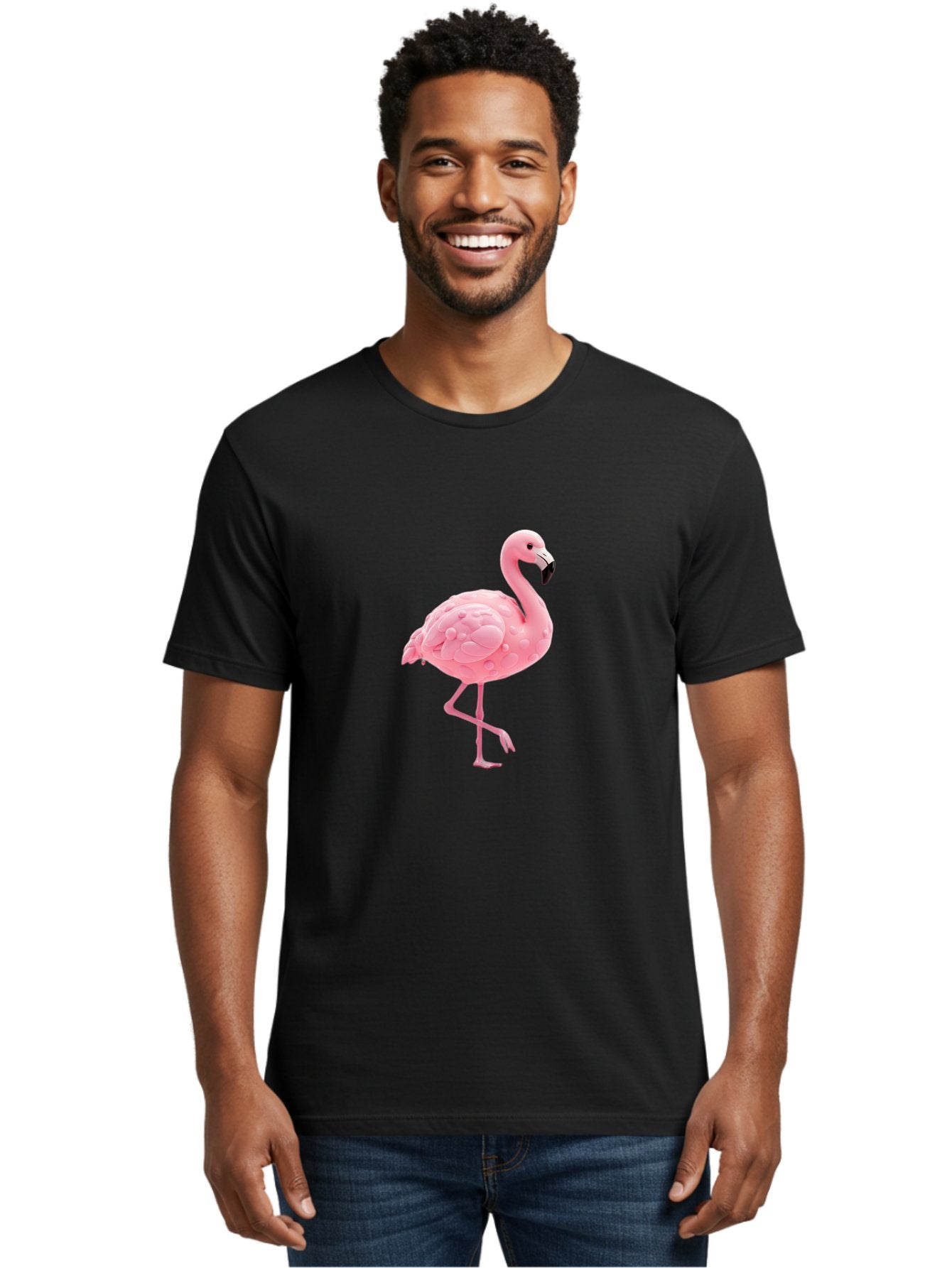 Flamingo-3 Men'S Graphic Tee, 100% Cotton, Comfortable Casual Summer Wear, Machine Washable, Vintage Camera, Old Camera, Antique Camera, Black Camera, Classic Photography, Photography Equipment, Nostalgic Device, Film Camera, Camera Art Bak586 23