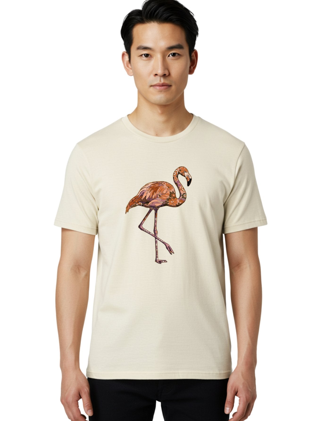 Flamingo-7 Men'S Graphic Tee, 100% Cotton, Comfortable Casual Summer Wear, Machine Washable, Vintage Camera, Old Camera, Antique Camera, Black Camera, Classic Photography, Photography Equipment, Nostalgic Device, Film Camera, Camera Art Bak590 23