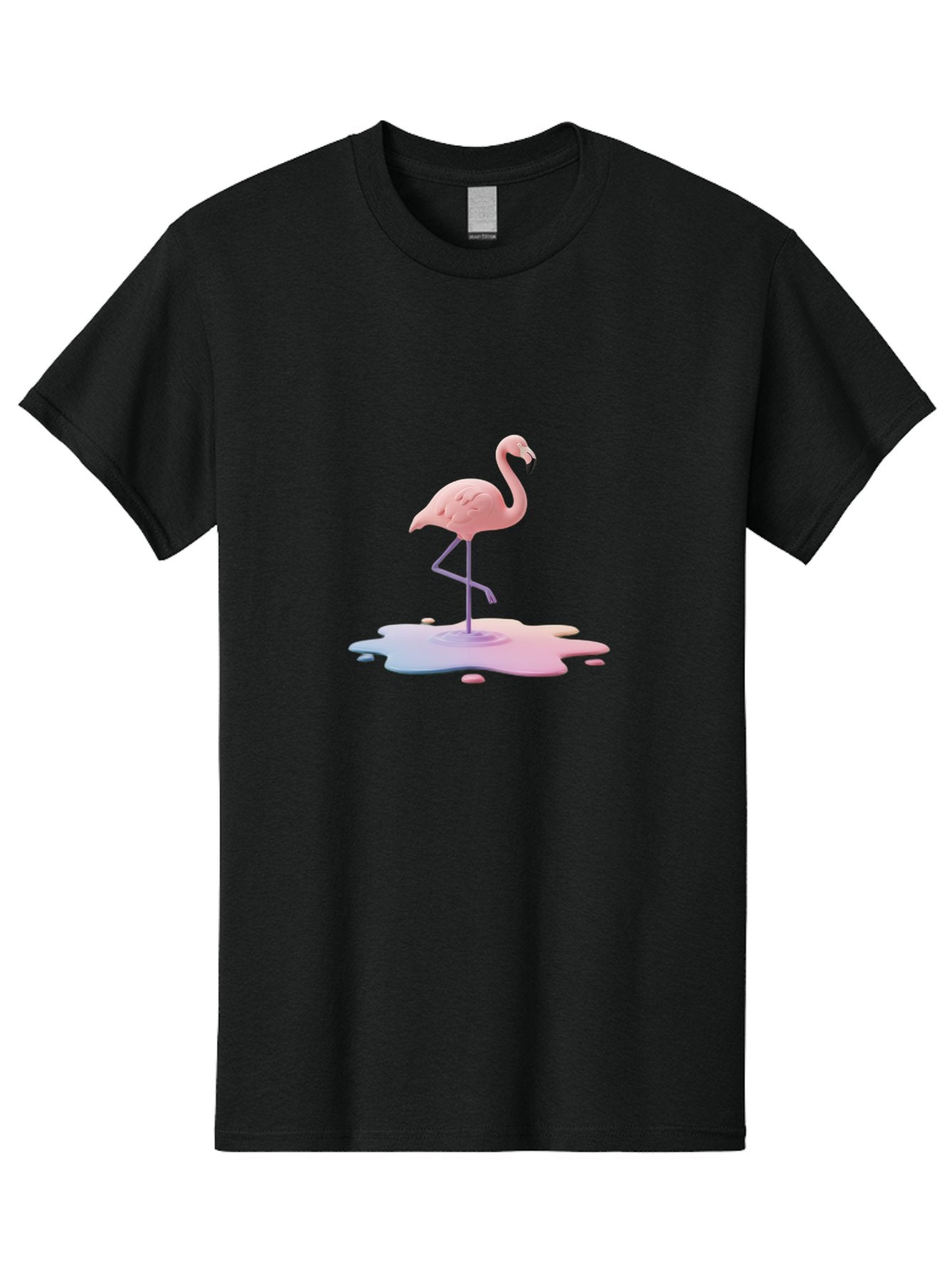 Flamingo-In-Paint Men'S Graphic Tee, 100% Cotton, Comfortable Casual Summer Wear, Machine Washable, Vintage Camera, Old Camera, Antique Camera, Black Camera, Classic Photography, Photography Equipment, Nostalgic Device, Film Camera, Camera Art Bak597 15