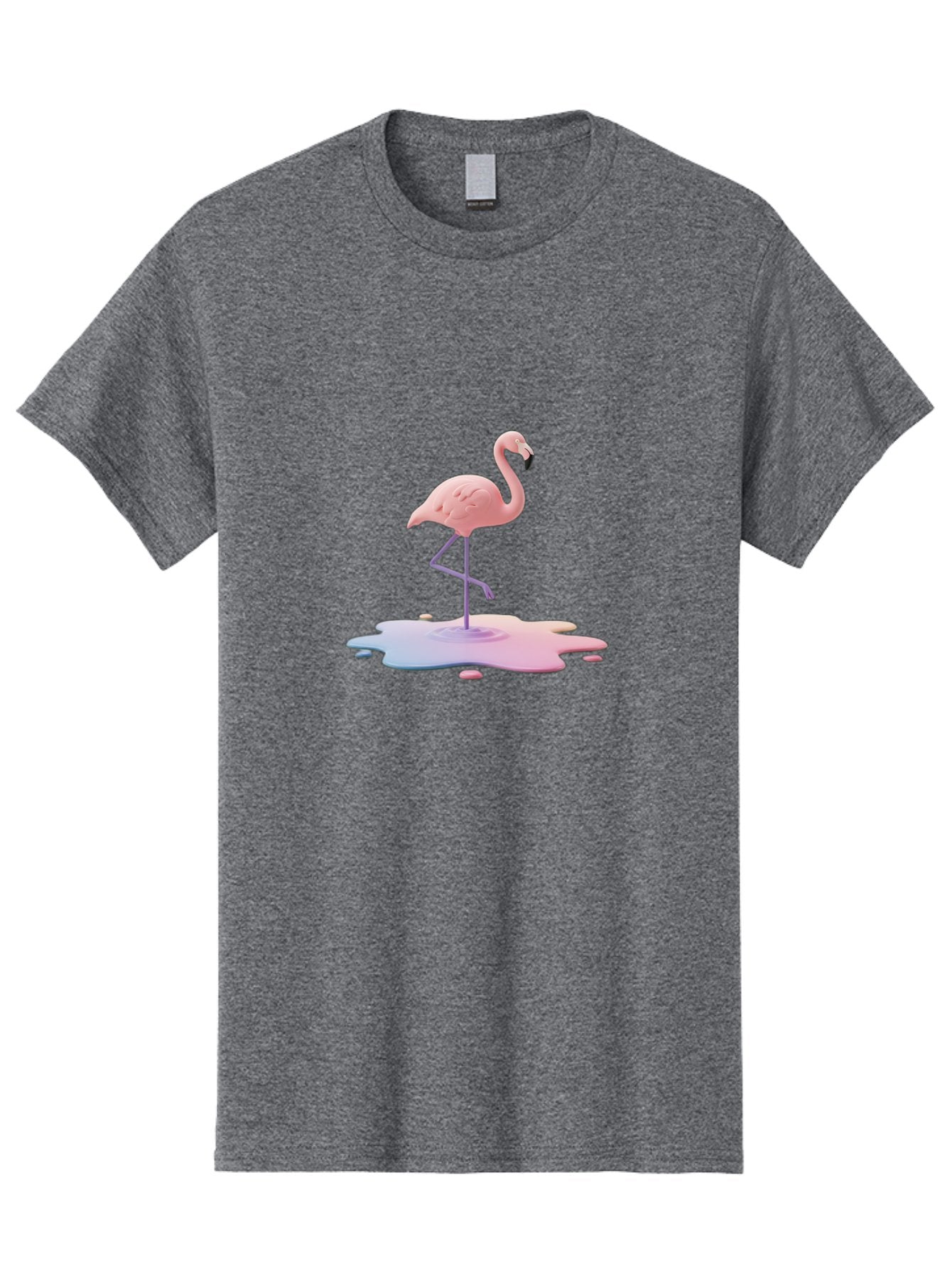 Flamingo-In-Paint Men'S Graphic Tee, 100% Cotton, Comfortable Casual Summer Wear, Machine Washable, Vintage Camera, Old Camera, Antique Camera, Black Camera, Classic Photography, Photography Equipment, Nostalgic Device, Film Camera, Camera Art Bak597