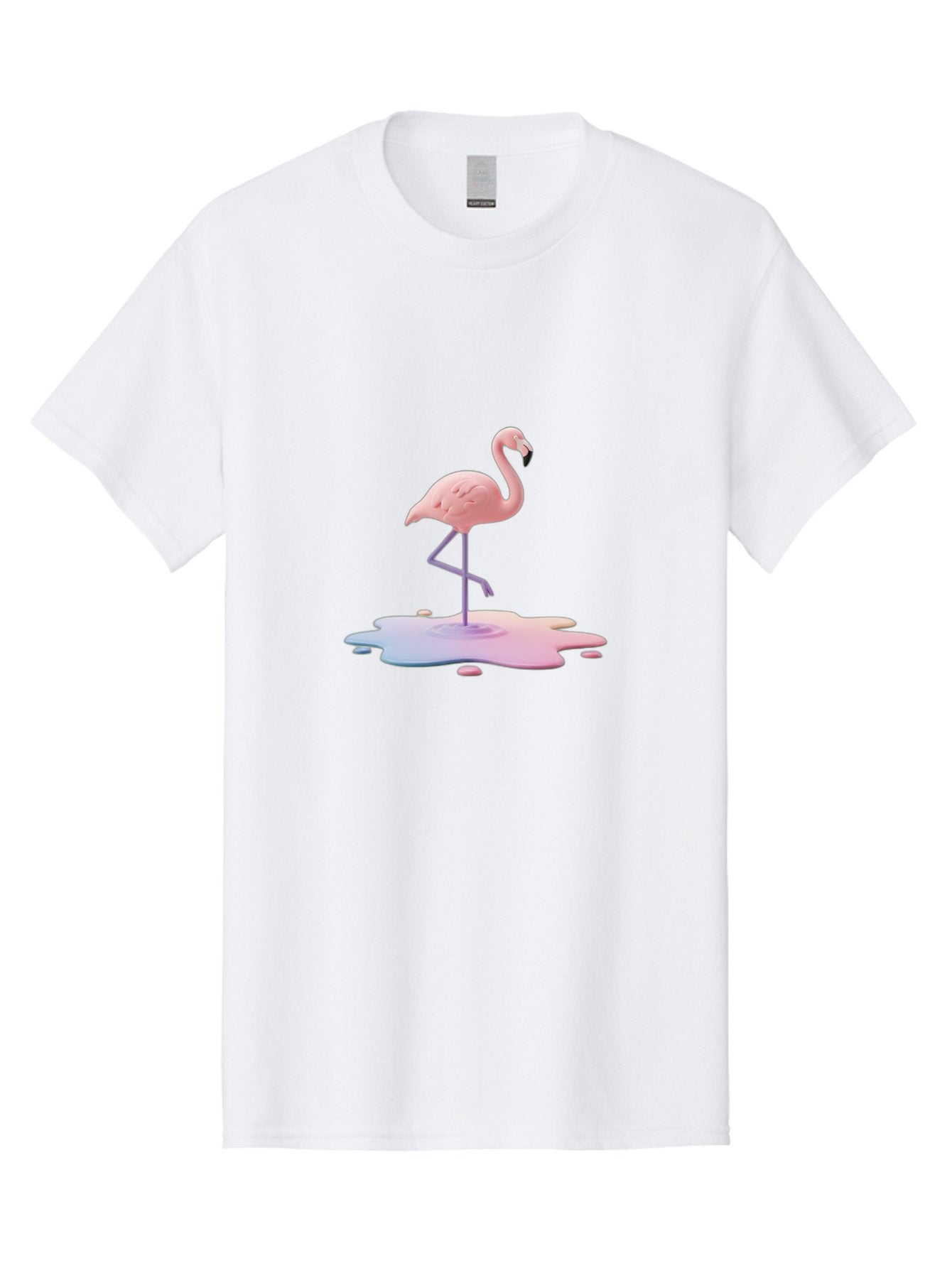 Flamingo-In-Paint Men'S Graphic Tee, 100% Cotton, Comfortable Casual Summer Wear, Machine Washable, Vintage Camera, Old Camera, Antique Camera, Black Camera, Classic Photography, Photography Equipment, Nostalgic Device, Film Camera, Camera Art Bak597 5