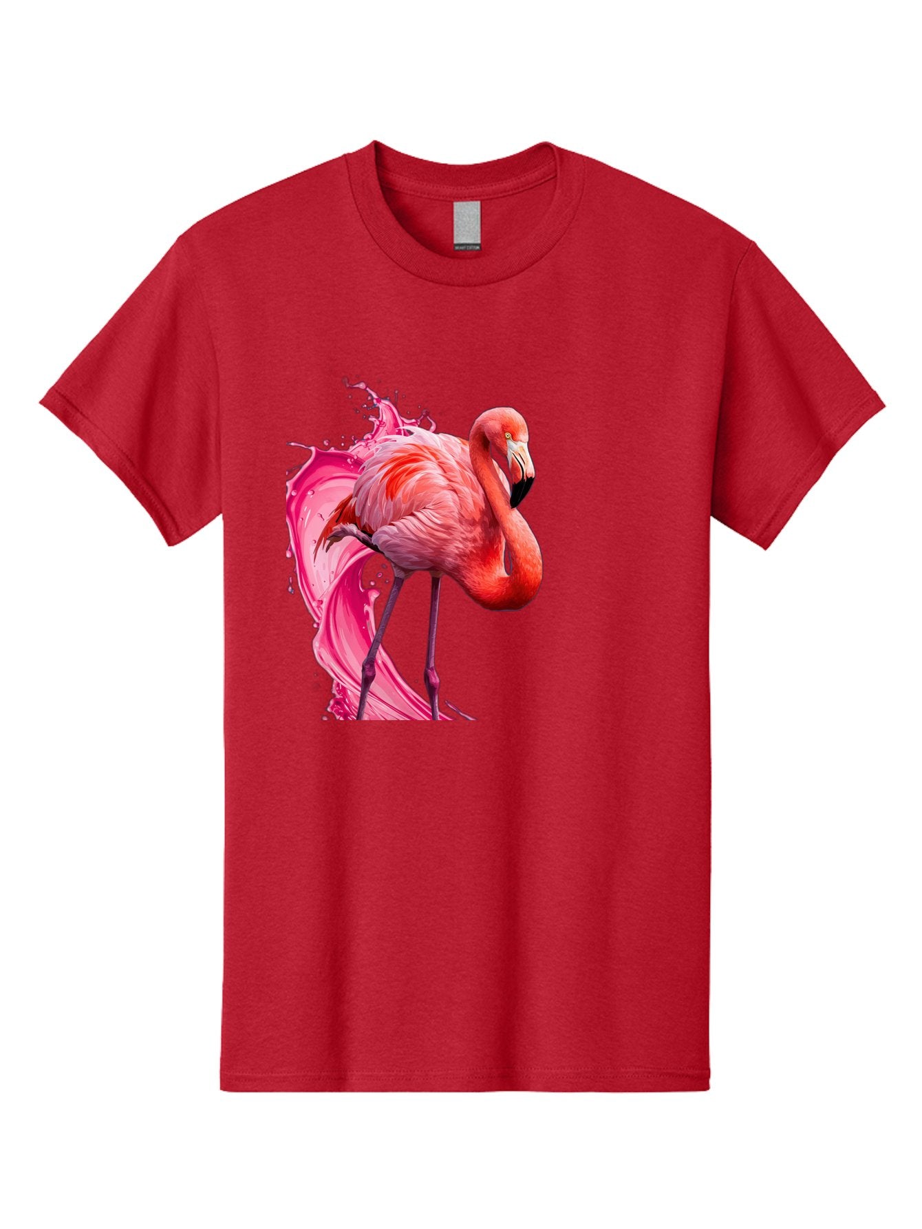 Flamingo-Splash-1 Men'S Graphic Tee, 100% Cotton, Comfortable Casual Summer Wear, Machine Washable, Vintage Camera, Old Camera, Antique Camera, Black Camera, Classic Photography, Photography Equipment, Nostalgic Device, Film Camera, Camera Art Bak598 11