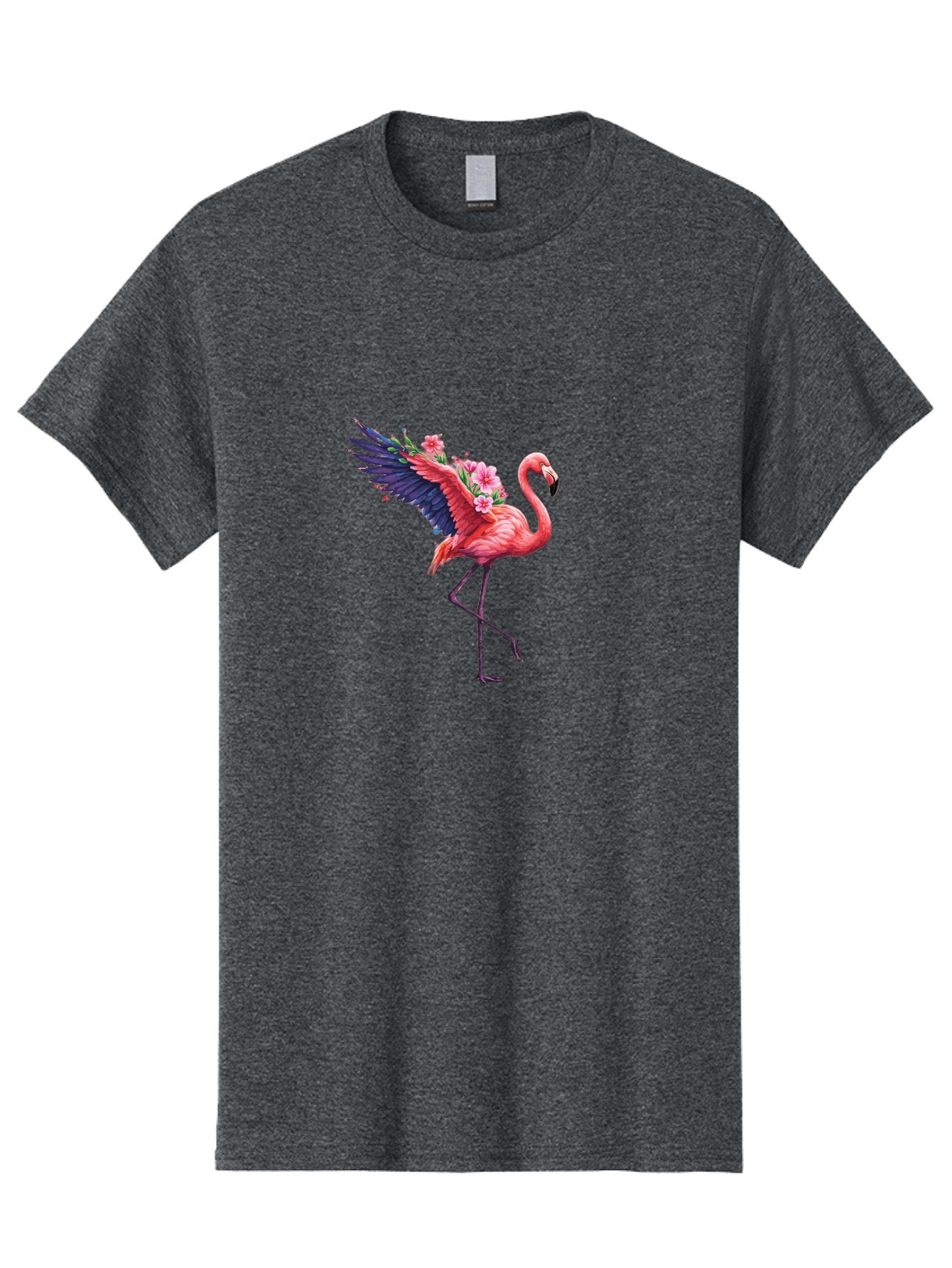 Flamingo-With-Flowers-1 Men'S Graphic Tee, 100% Cotton, Comfortable Casual Summer Wear, Machine Washable, Vintage Camera, Old Camera, Antique Camera, Black Camera, Classic Photography, Photography Equipment, Nostalgic Device, Film Camera, Bak600 4