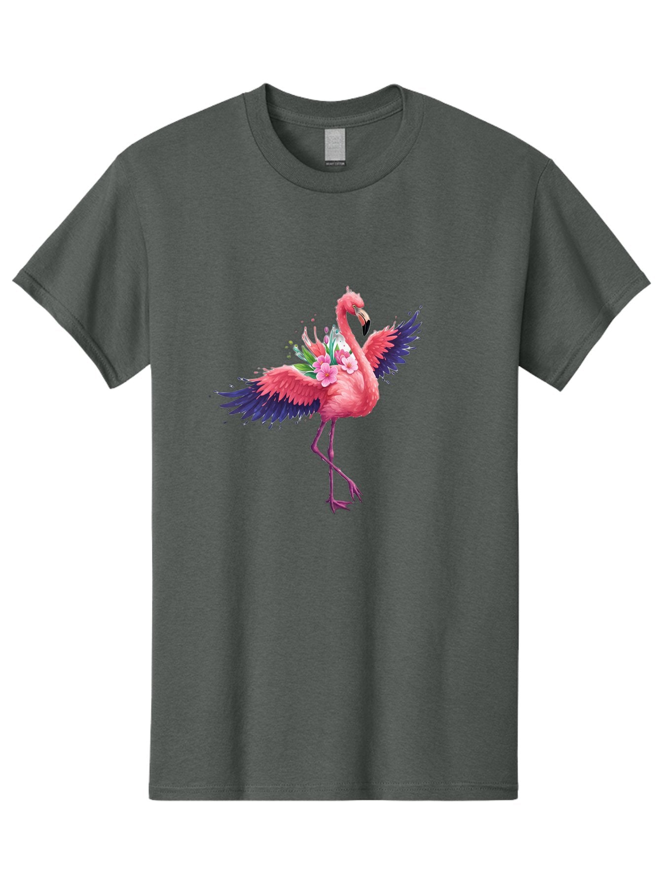Flamingo-With-Flowers-3 Men'S Graphic Tee, 100% Cotton, Comfortable Casual Summer Wear, Machine Washable, Vintage Camera, Old Camera, Antique Camera, Black Camera, Classic Photography, Photography Equipment, Nostalgic Device, Film Camera, Bak602 9