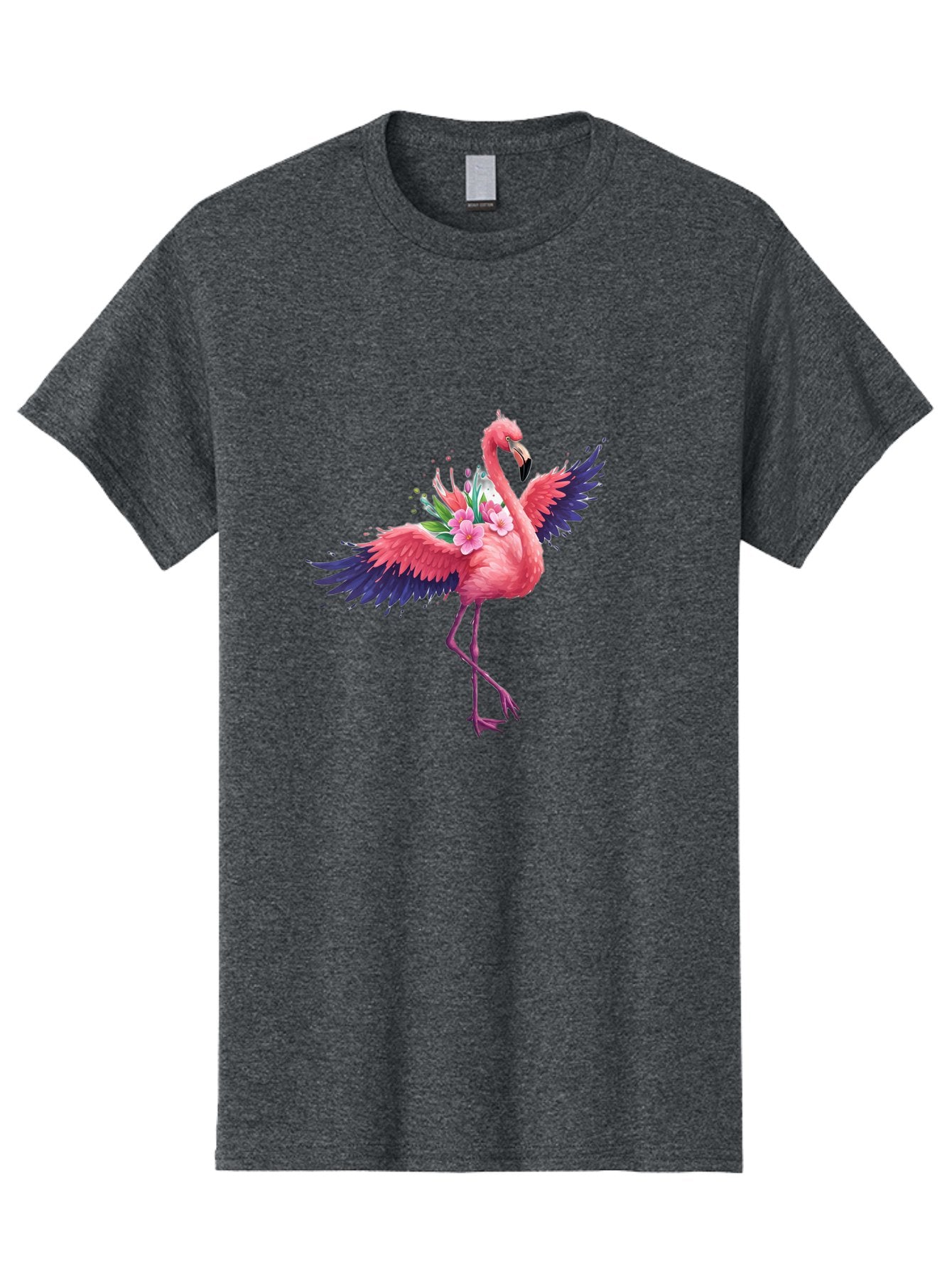 Flamingo-With-Flowers-3 Men'S Graphic Tee, 100% Cotton, Comfortable Casual Summer Wear, Machine Washable, Vintage Camera, Old Camera, Antique Camera, Black Camera, Classic Photography, Photography Equipment, Nostalgic Device, Film Camera, Bak602 4