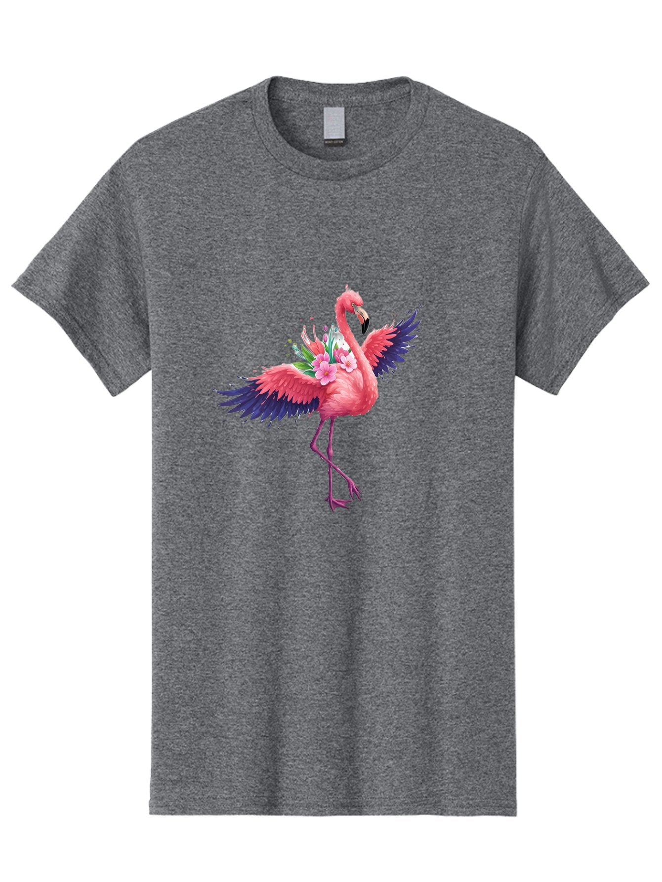 Flamingo-With-Flowers-3 Men'S Graphic Tee, 100% Cotton, Comfortable Casual Summer Wear, Machine Washable, Vintage Camera, Old Camera, Antique Camera, Black Camera, Classic Photography, Photography Equipment, Nostalgic Device, Film Camera, Bak602 10
