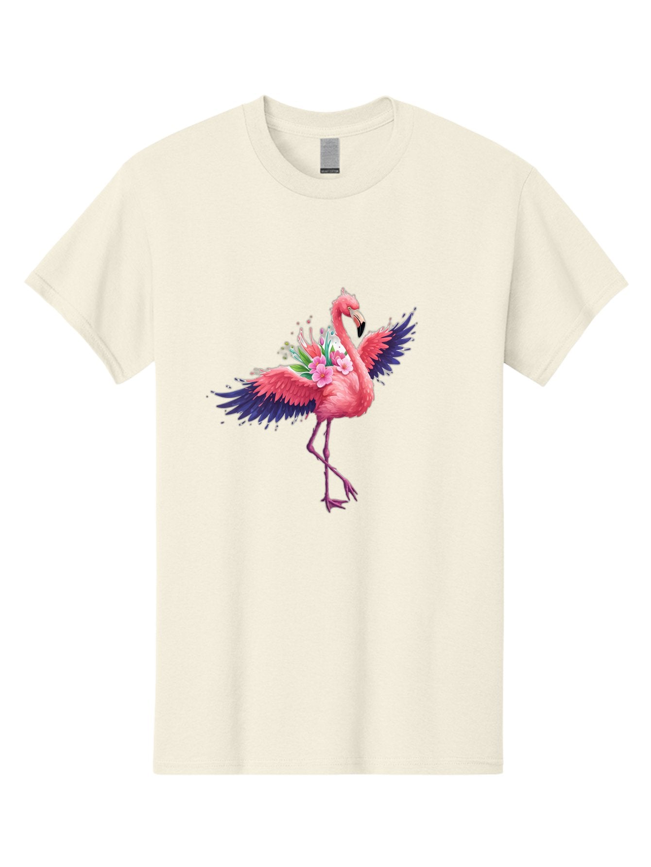 Flamingo-With-Flowers-3 Men'S Graphic Tee, 100% Cotton, Comfortable Casual Summer Wear, Machine Washable, Vintage Camera, Old Camera, Antique Camera, Black Camera, Classic Photography, Photography Equipment, Nostalgic Device, Film Camera, Bak602 12