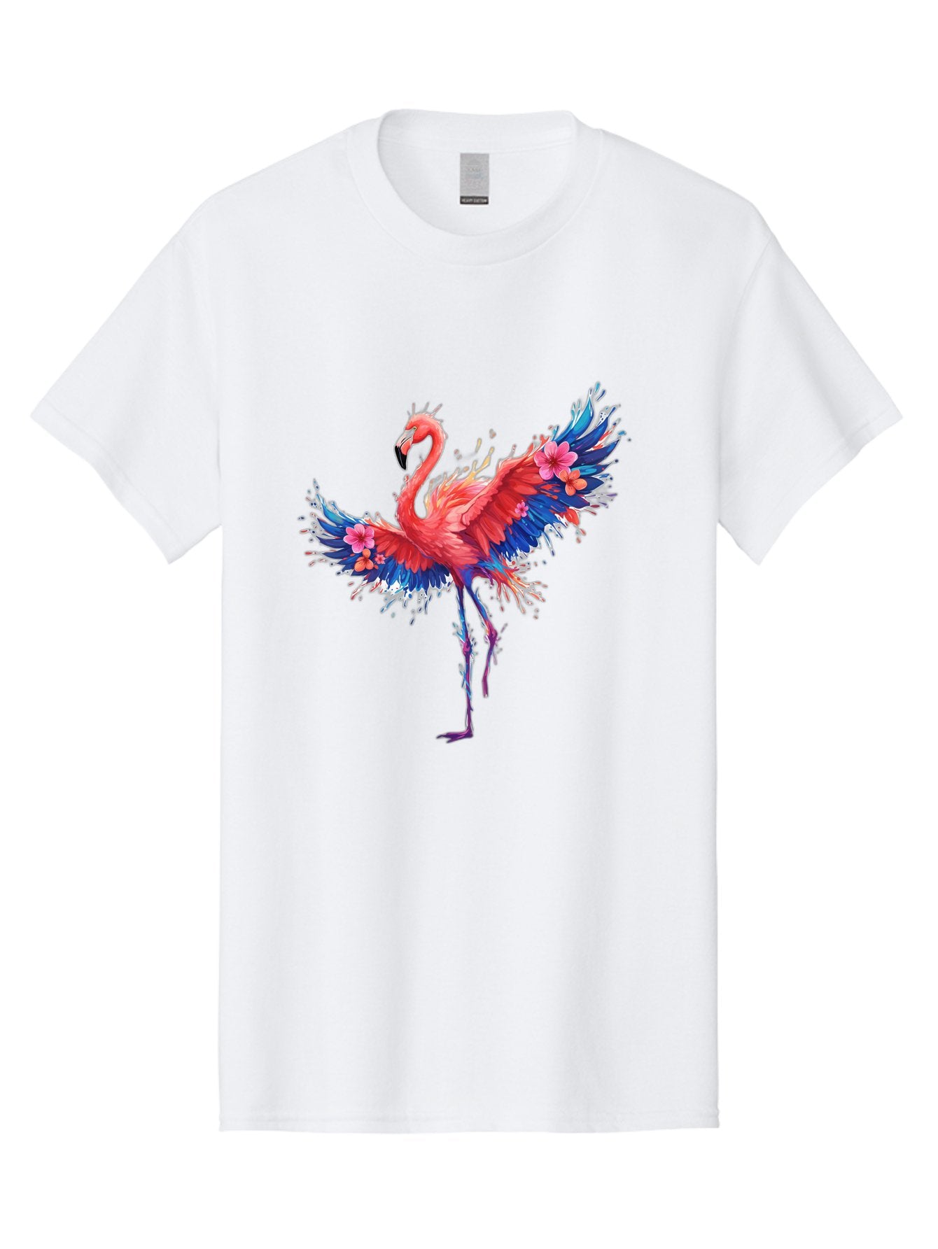 Flamingo-With-Flowers Men'S Graphic Tee, 100% Cotton, Comfortable Casual Summer Wear, Machine Washable, Vintage Camera, Old Camera, Antique Camera, Black Camera, Classic Photography, Photography Equipment, Nostalgic Device, Film Camera, Bak603 8