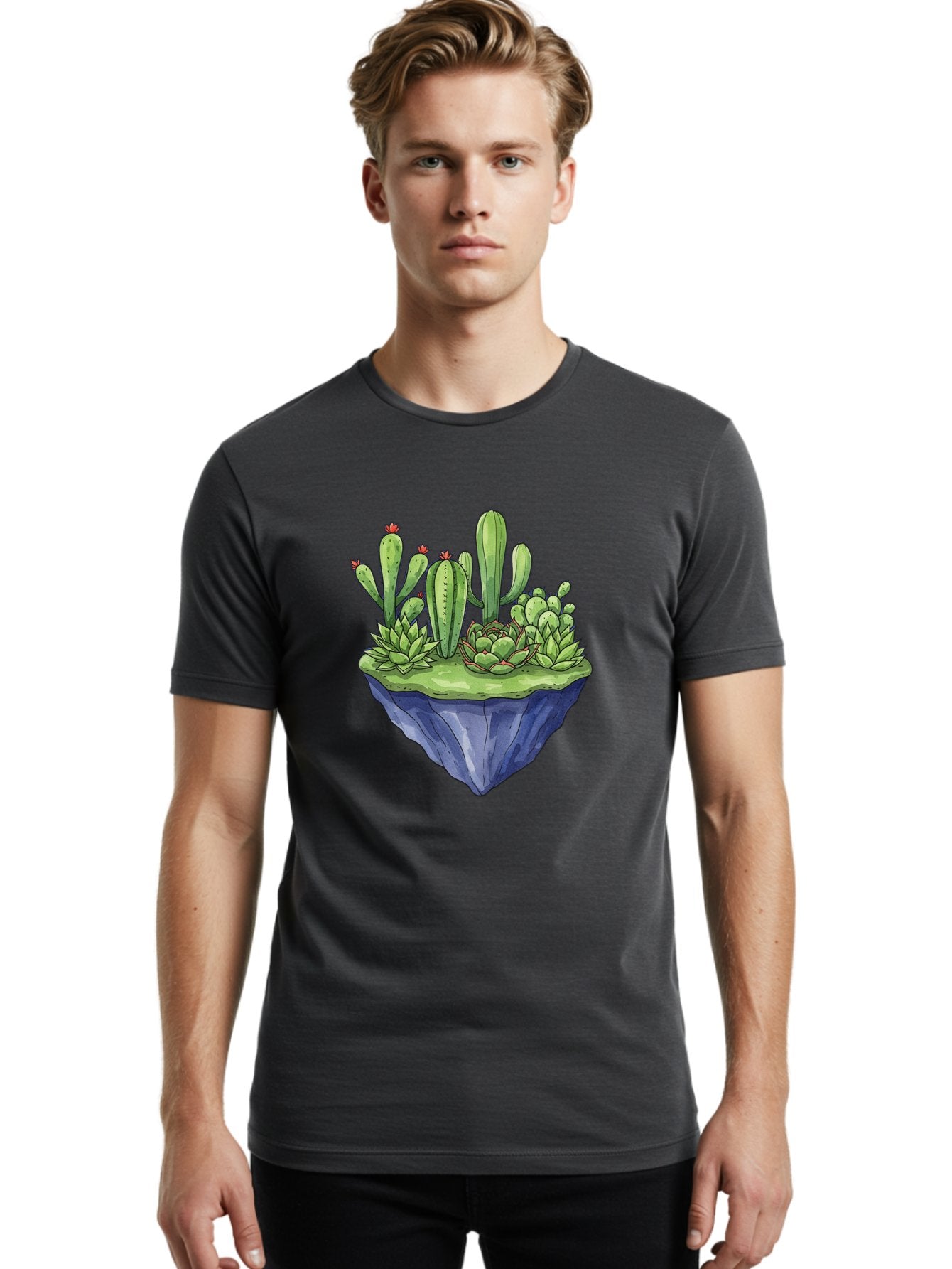 Floating-Cactus-Island Men'S Graphic Tee, 100% Cotton, Comfortable Casual Summer Wear, Machine Washable, Vintage Camera, Old Camera, Antique Camera, Black Camera, Classic Photography, Photography Equipment, Nostalgic Device, Film Camera, Bak606 25