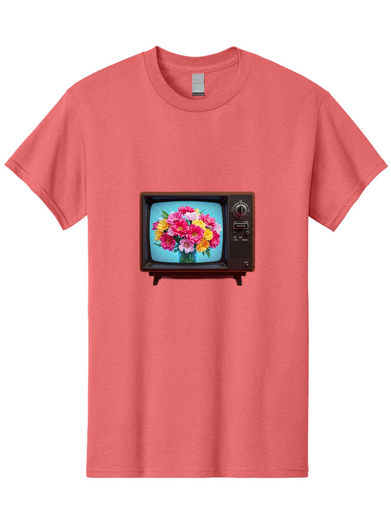 Floral-Bouquet-Tv Men'S Graphic Tee, 100% Cotton, Comfortable Casual Summer Wear, Machine Washable, Vintage Camera, Old Camera, Antique Camera, Black Camera, Classic Photography, Photography Equipment, Nostalgic Device, Film Camera, Camera Art Bak607 14