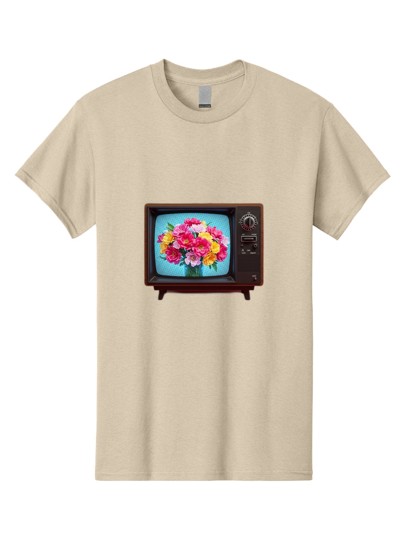 Floral-Bouquet-Tv Men'S Graphic Tee, 100% Cotton, Comfortable Casual Summer Wear, Machine Washable, Vintage Camera, Old Camera, Antique Camera, Black Camera, Classic Photography, Photography Equipment, Nostalgic Device, Film Camera, Camera Art Bak607 13