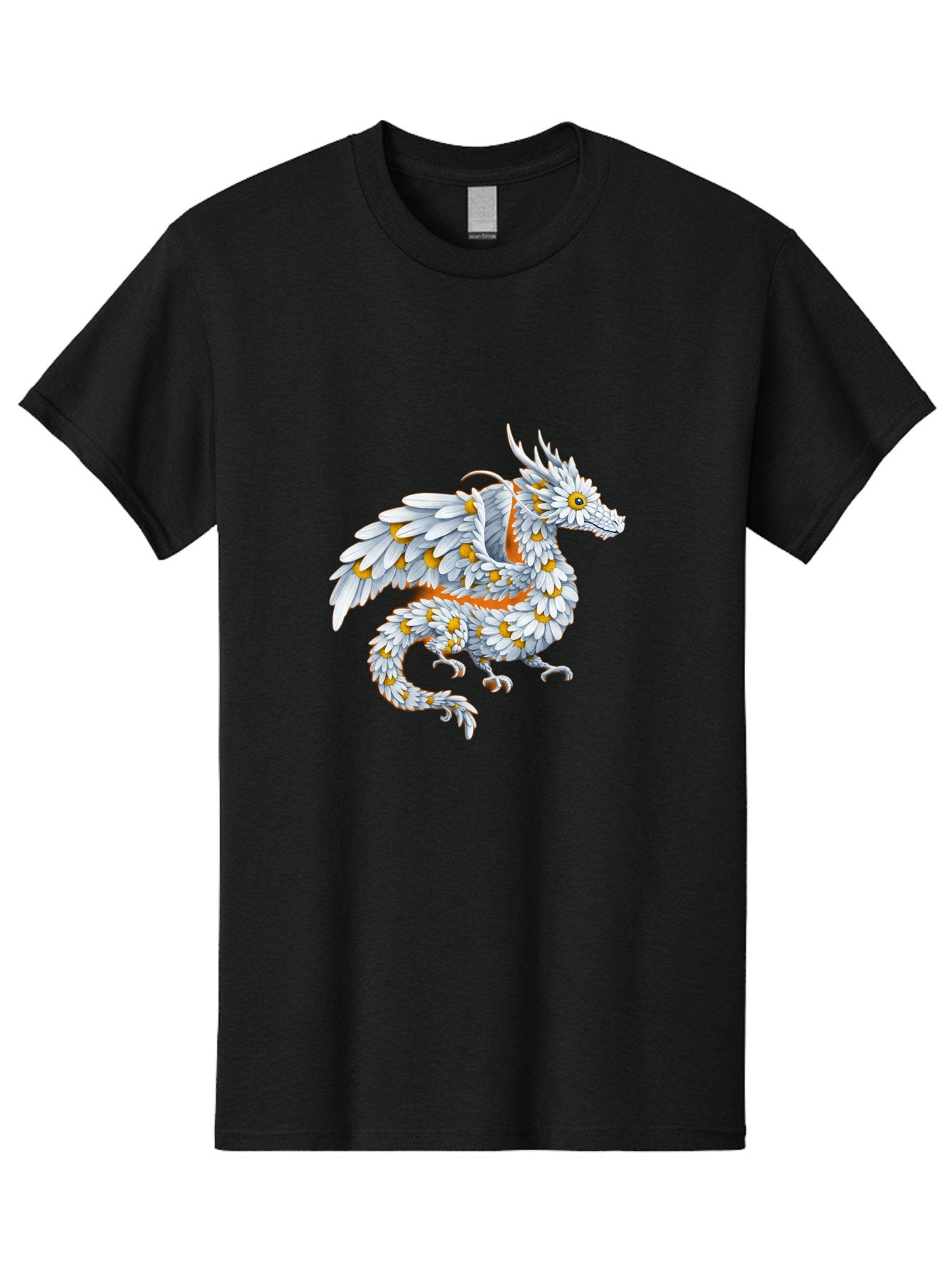 Floral-Dragon-1 Men'S Graphic Tee, 100% Cotton, Comfortable Casual Summer Wear, Machine Washable, Vintage Camera, Old Camera, Antique Camera, Black Camera, Classic Photography, Photography Equipment, Nostalgic Device, Film Camera, Camera Art Bak608 15