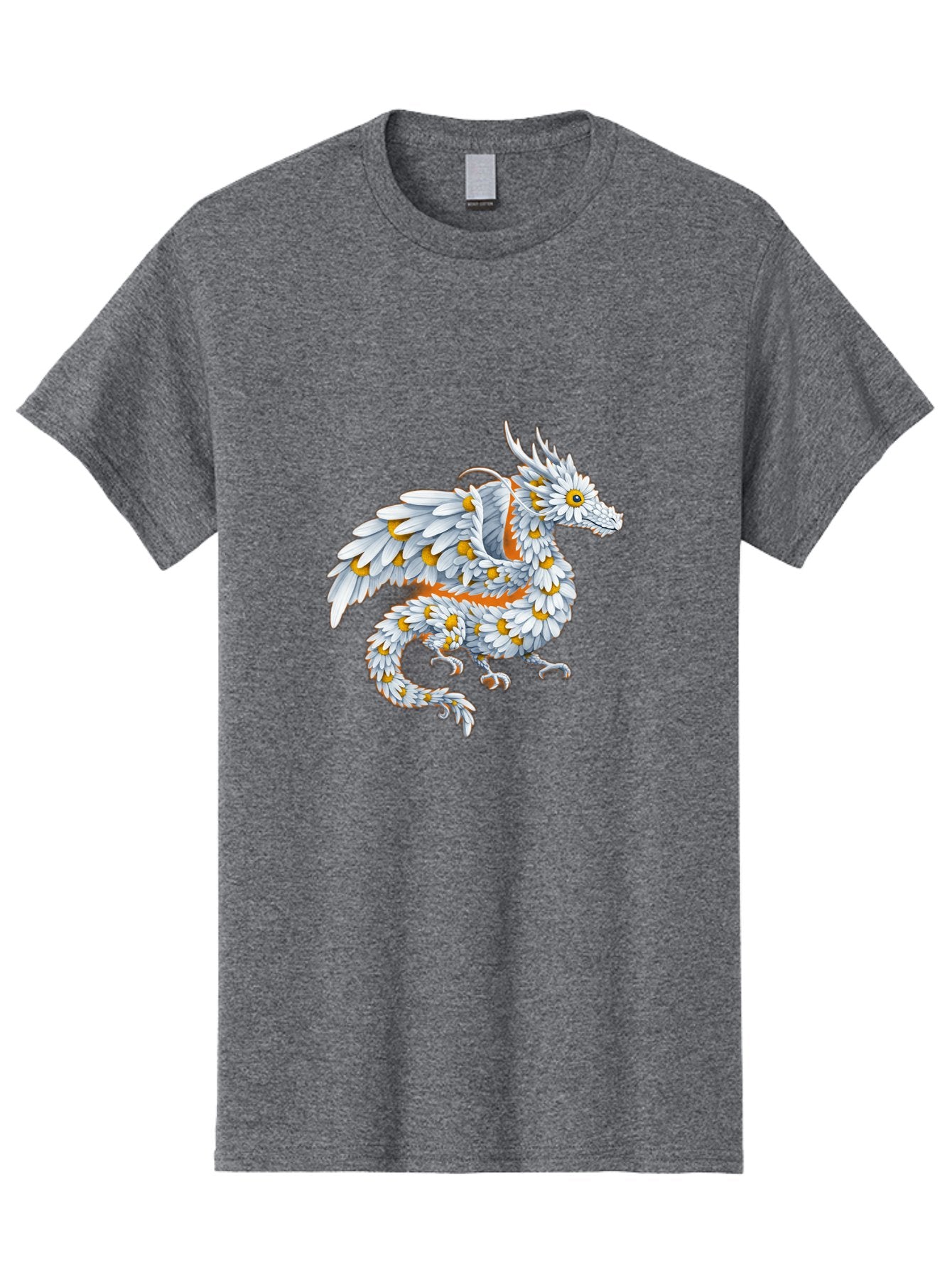 Floral-Dragon-1 Men'S Graphic Tee, 100% Cotton, Comfortable Casual Summer Wear, Machine Washable, Vintage Camera, Old Camera, Antique Camera, Black Camera, Classic Photography, Photography Equipment, Nostalgic Device, Film Camera, Camera Art Bak608 7