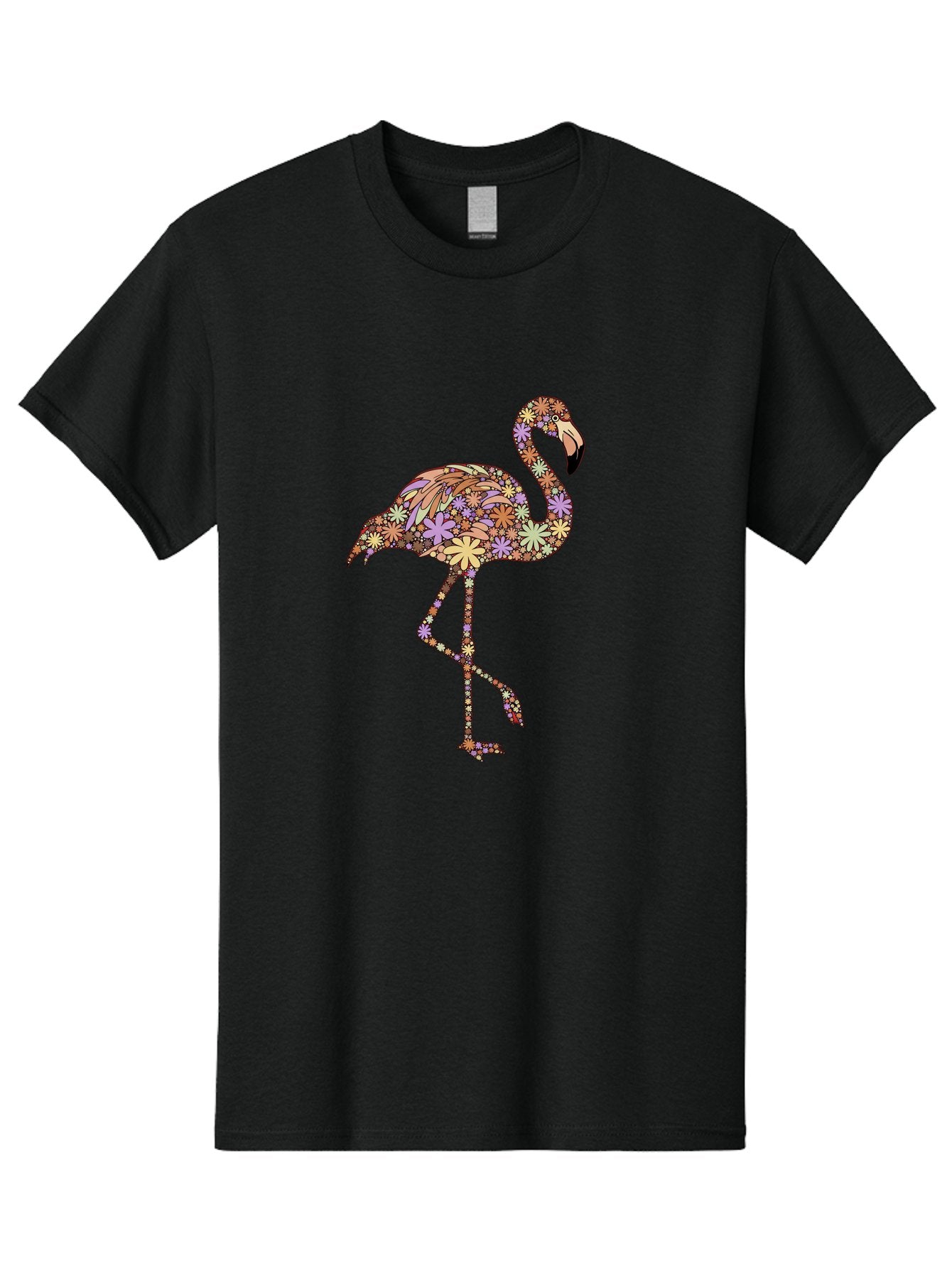 Floral-Flamingo Men'S Graphic Tee, 100% Cotton, Comfortable Casual Summer Wear, Machine Washable, Vintage Camera, Old Camera, Antique Camera, Black Camera, Classic Photography, Photography Equipment, Nostalgic Device, Film Camera, Camera Art Bak611