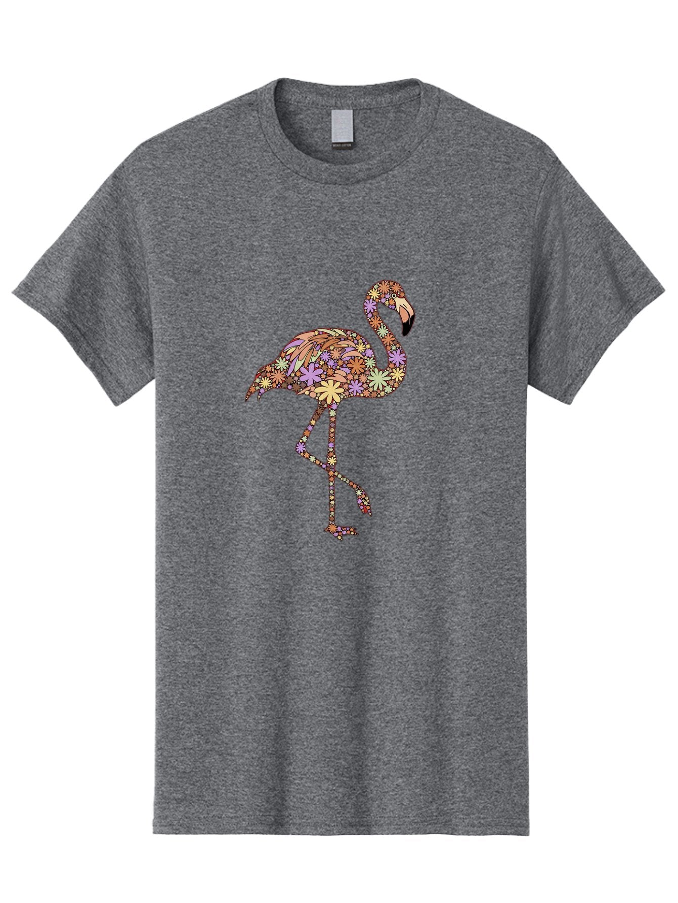Floral-Flamingo Men'S Graphic Tee, 100% Cotton, Comfortable Casual Summer Wear, Machine Washable, Vintage Camera, Old Camera, Antique Camera, Black Camera, Classic Photography, Photography Equipment, Nostalgic Device, Film Camera, Camera Art Bak611 8