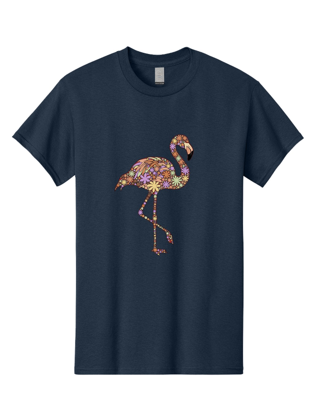 Floral-Flamingo Men'S Graphic Tee, 100% Cotton, Comfortable Casual Summer Wear, Machine Washable, Vintage Camera, Old Camera, Antique Camera, Black Camera, Classic Photography, Photography Equipment, Nostalgic Device, Film Camera, Camera Art Bak611 9
