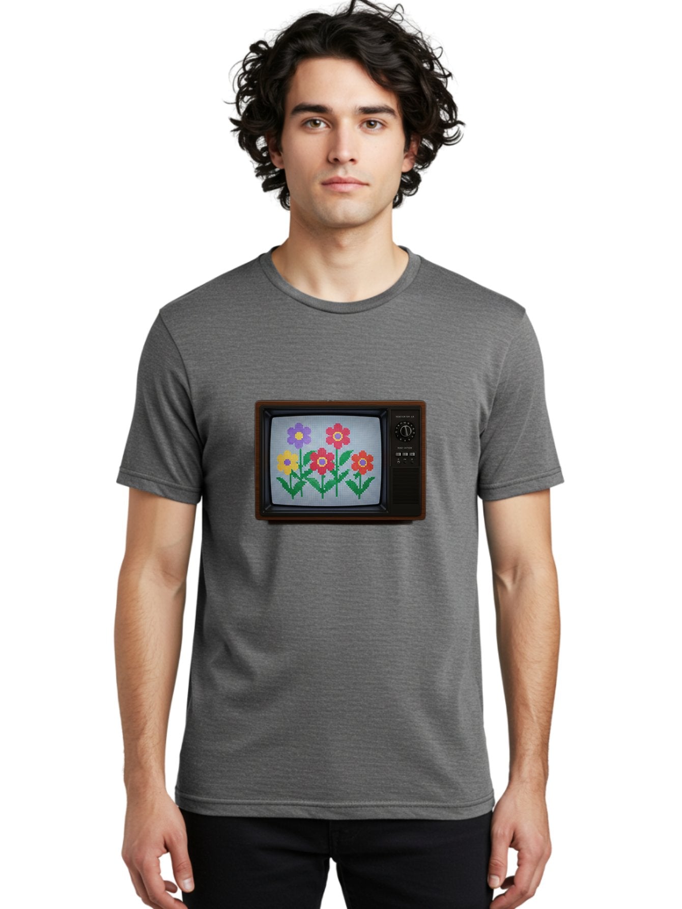Flowers-Tv Men'S Graphic Tee, 100% Cotton, Comfortable Casual Summer Wear, Machine Washable, Vintage Camera, Old Camera, Antique Camera, Black Camera, Classic Photography, Photography Equipment, Nostalgic Device, Film Camera, Camera Art Bak613 22