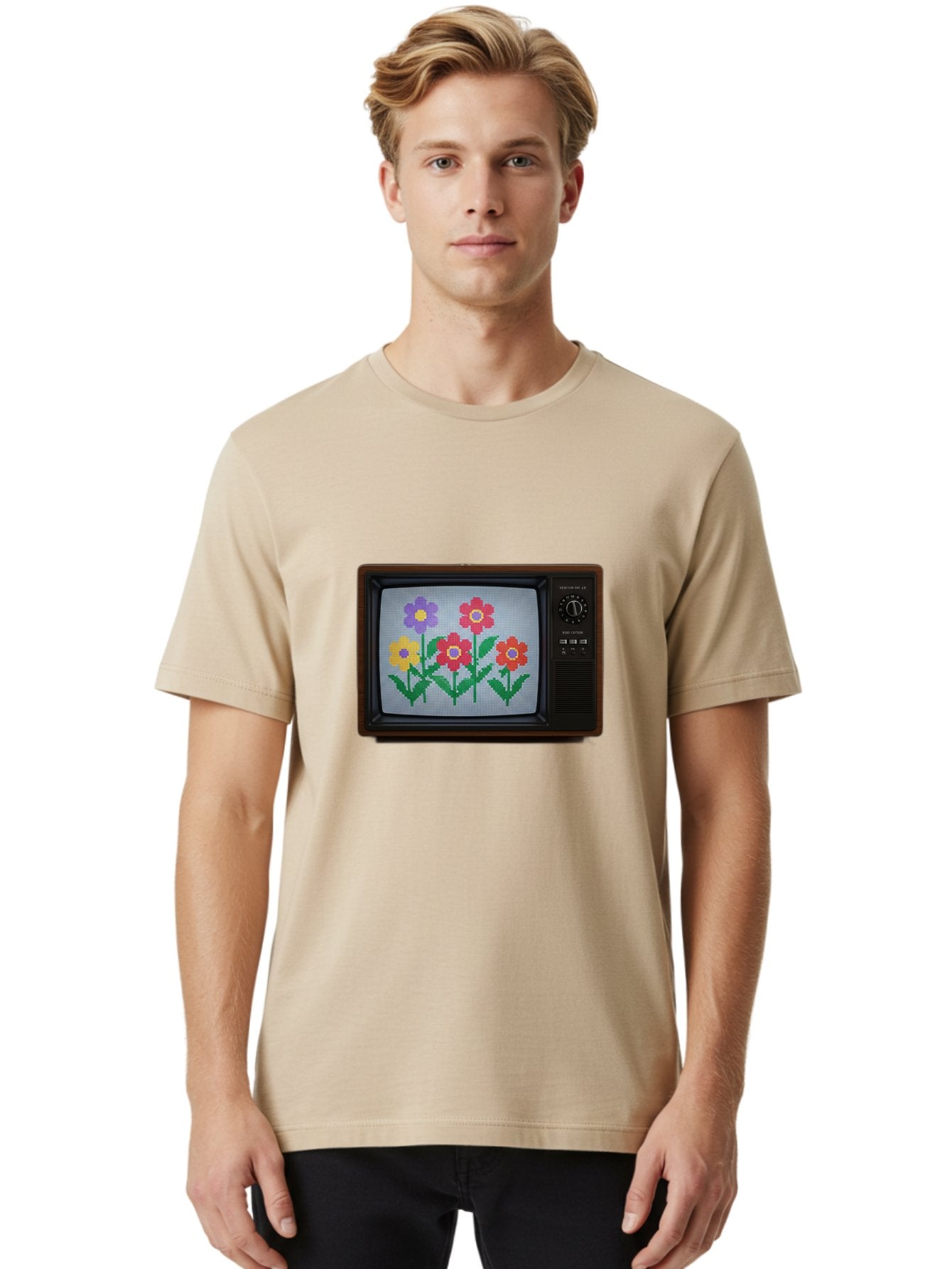 Flowers-Tv Men'S Graphic Tee, 100% Cotton, Comfortable Casual Summer Wear, Machine Washable, Vintage Camera, Old Camera, Antique Camera, Black Camera, Classic Photography, Photography Equipment, Nostalgic Device, Film Camera, Camera Art Bak613 19