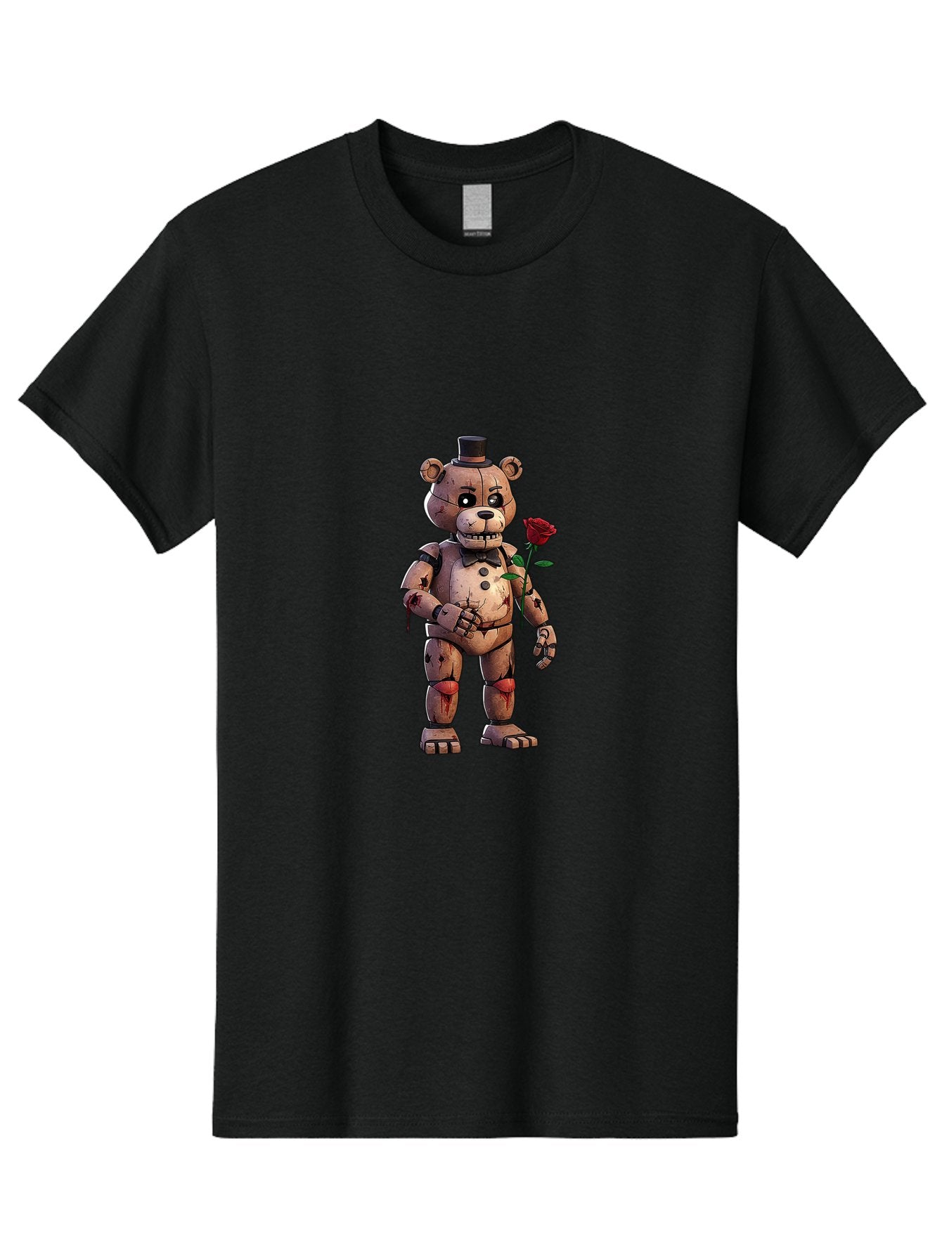 Fnaf-Golden-Freddy Men'S Graphic Tee, 100% Cotton, Comfortable Casual Summer Wear, Machine Washable, Vintage Camera, Old Camera, Antique Camera, Black Camera, Classic Photography, Photography Equipment, Nostalgic Device, Film Camera, Bak618 3